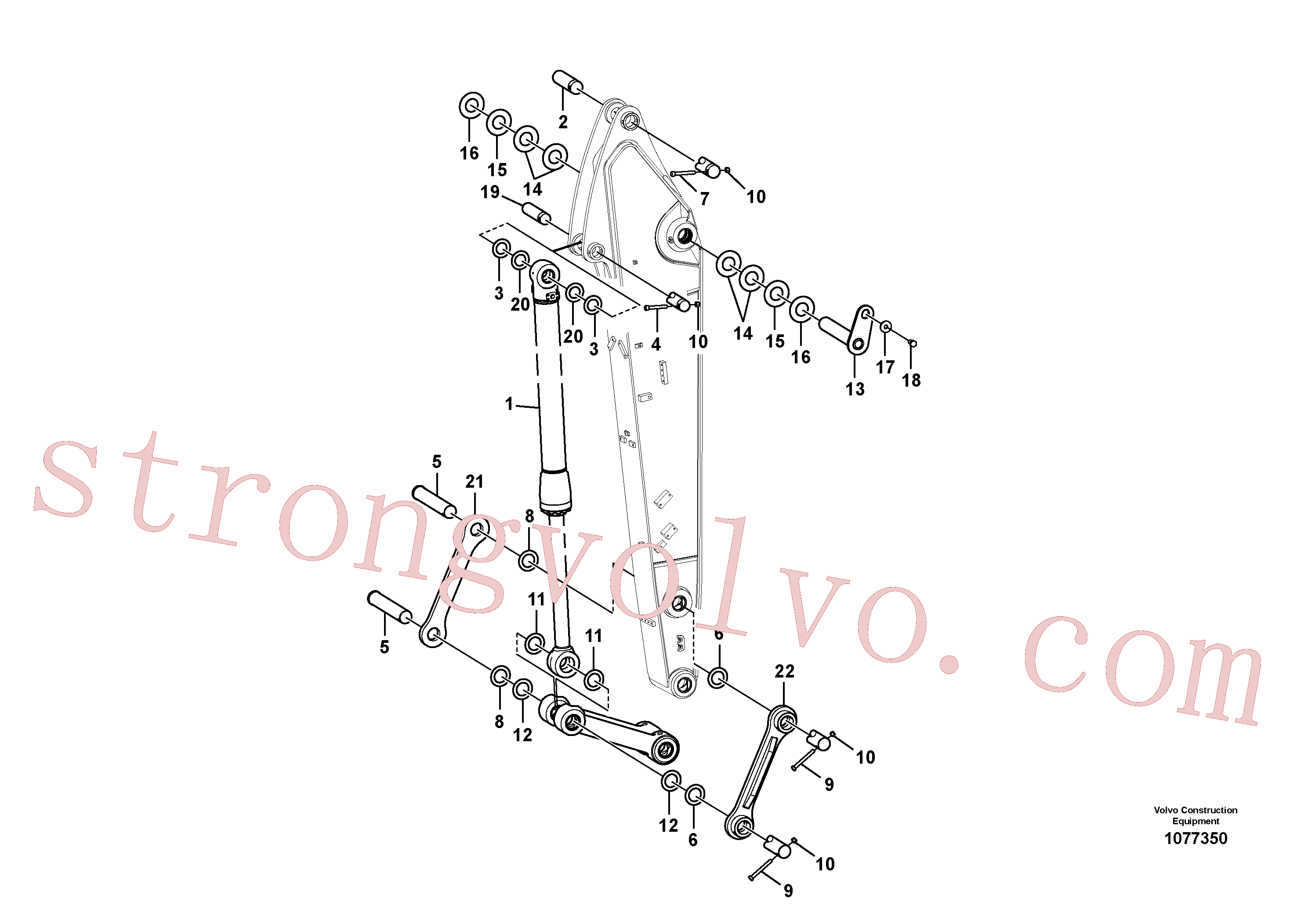 VOE14618713 Volvo Elos do braço de afundamento(1077350 Montagem)