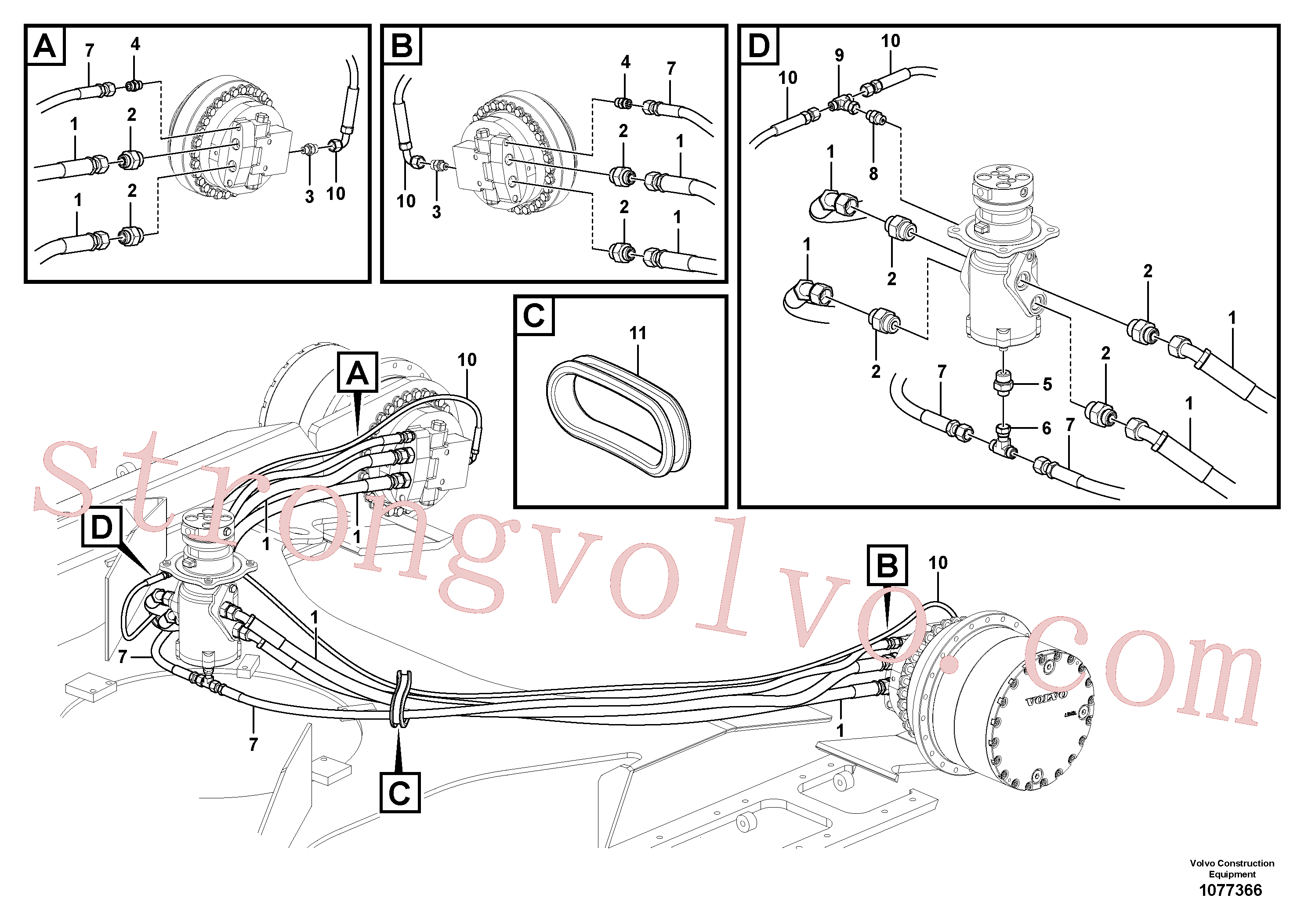 Atacado PJ5471014 Pilot Volvo escavadeira
