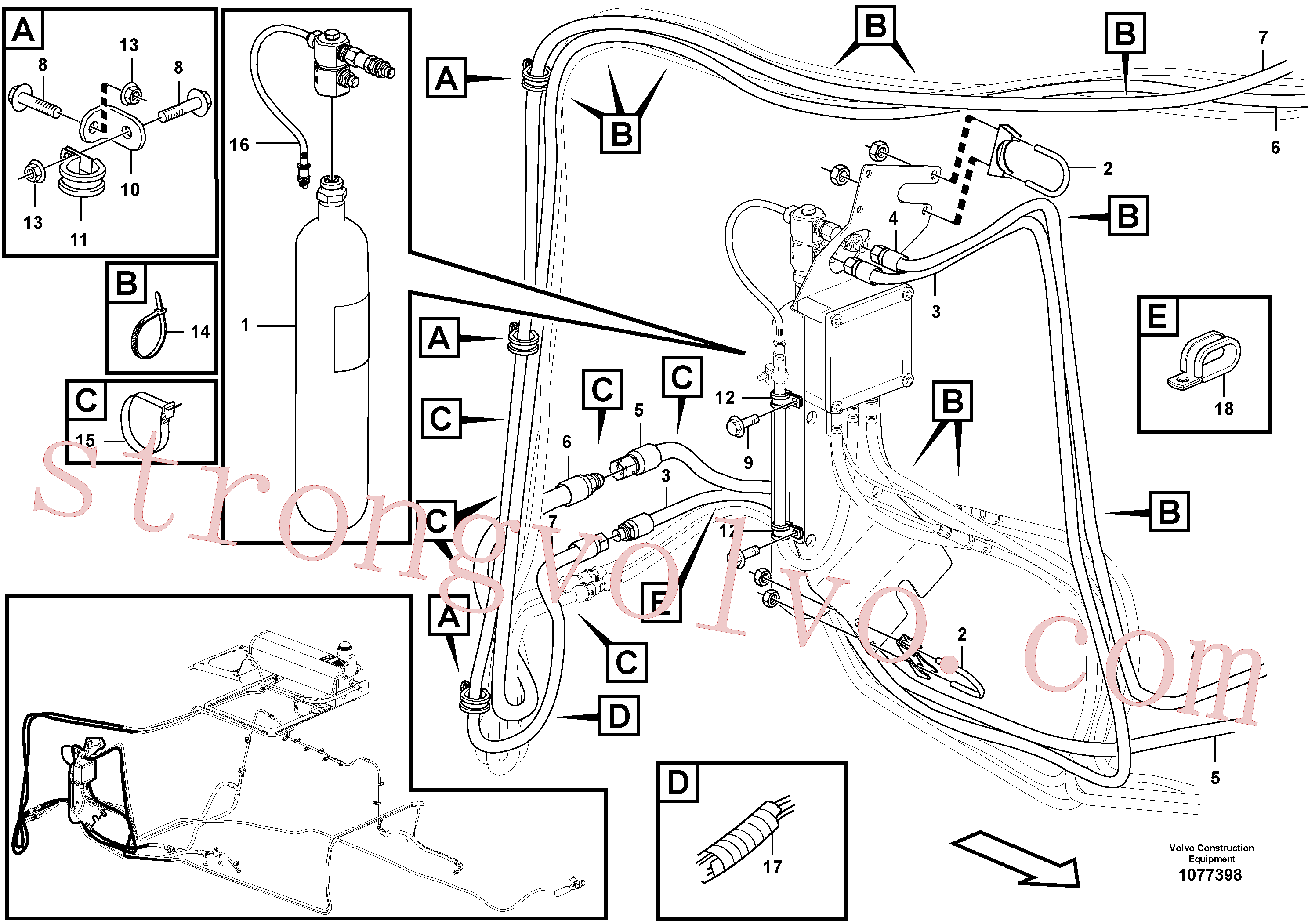 Atacado VOE15178828 Container Volvo escavadeira