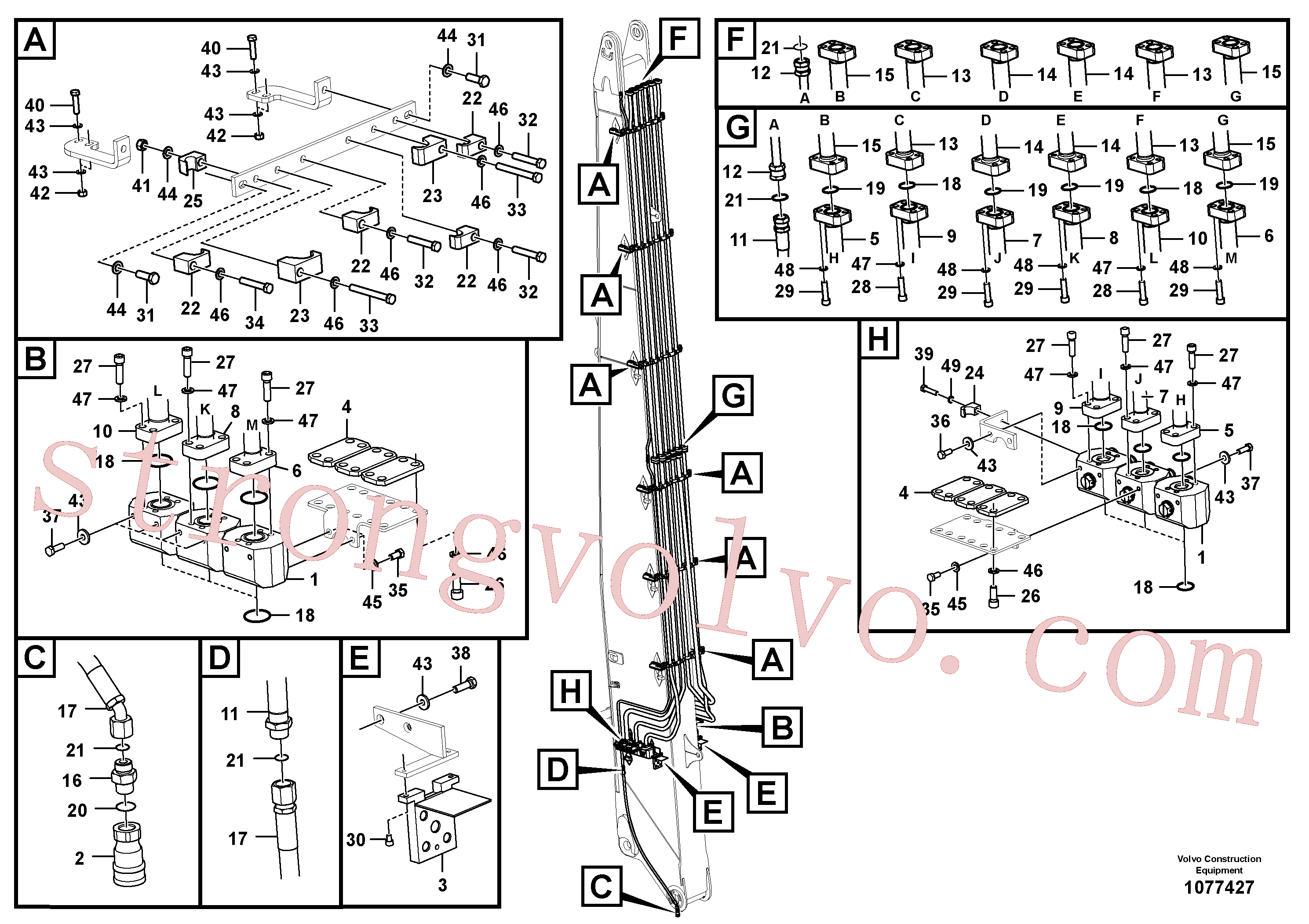 Volvo Montagem VOE992054 Parafuso soquete sext Acessórios