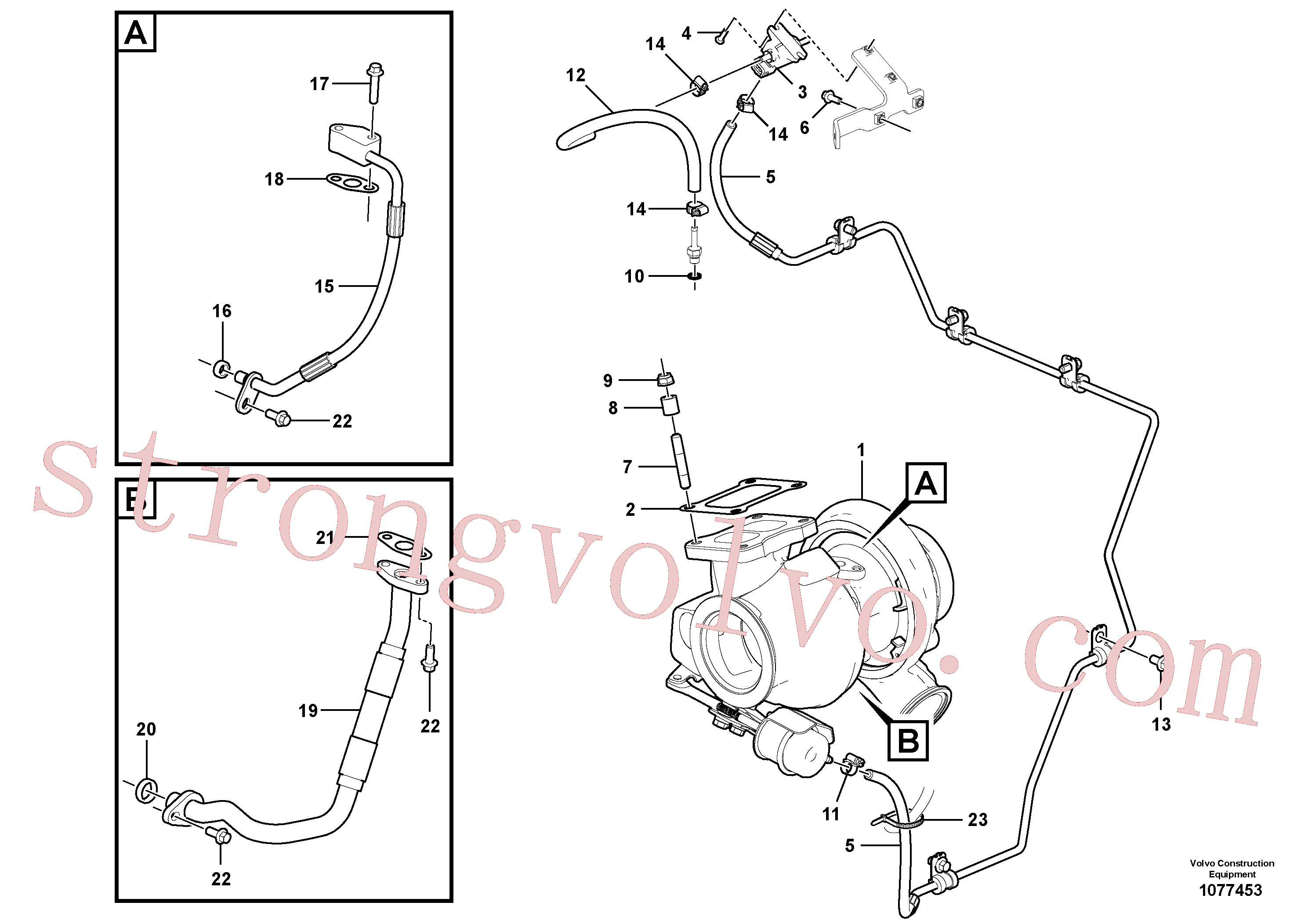 Atacado VOE984737 Parafuso flangeado Volvo escavadeira