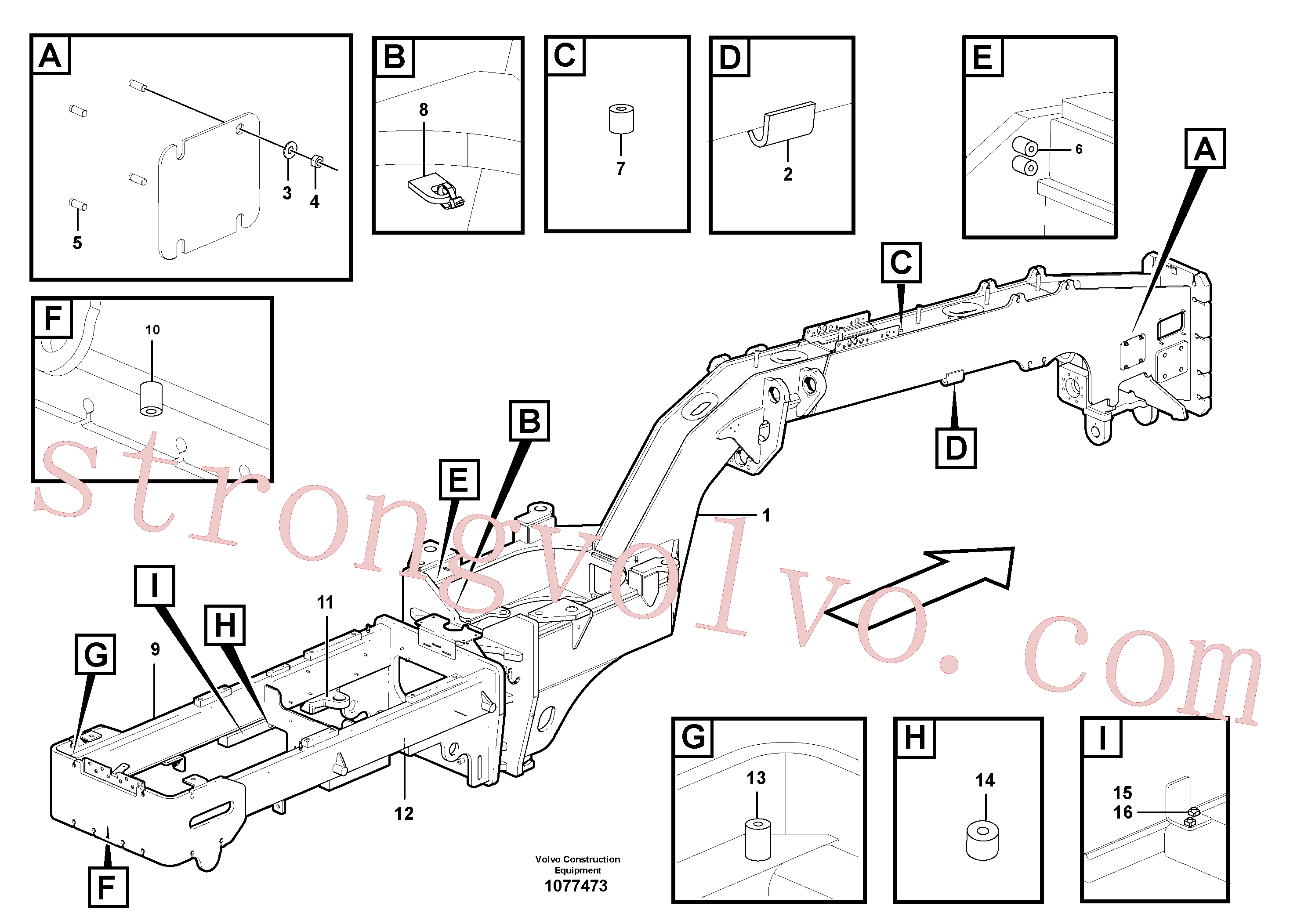 VOE14511343 Volvo Quadros(1077473 Montagem)