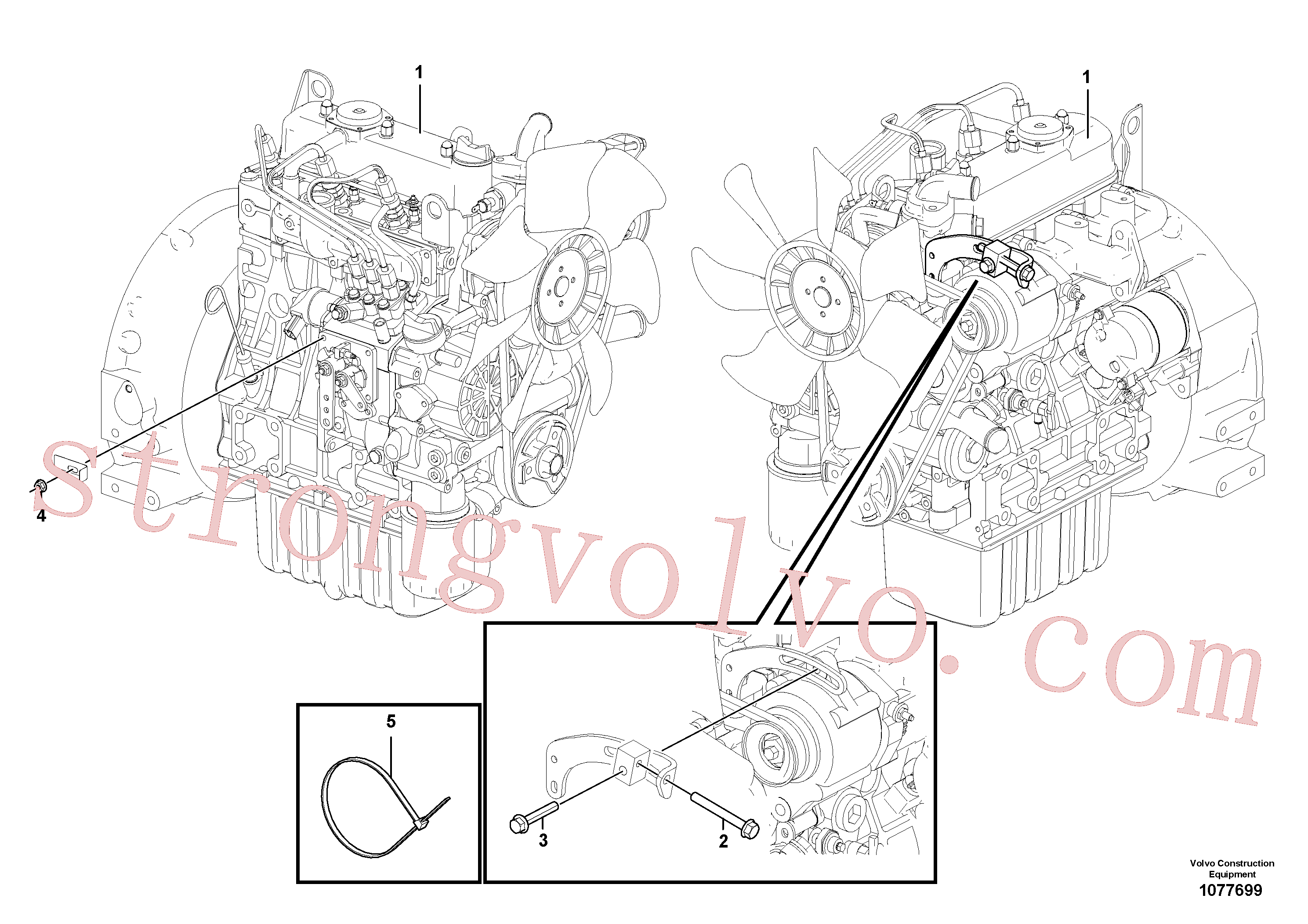 VOE60113139 Volvo Motor(1077699 Montagem)