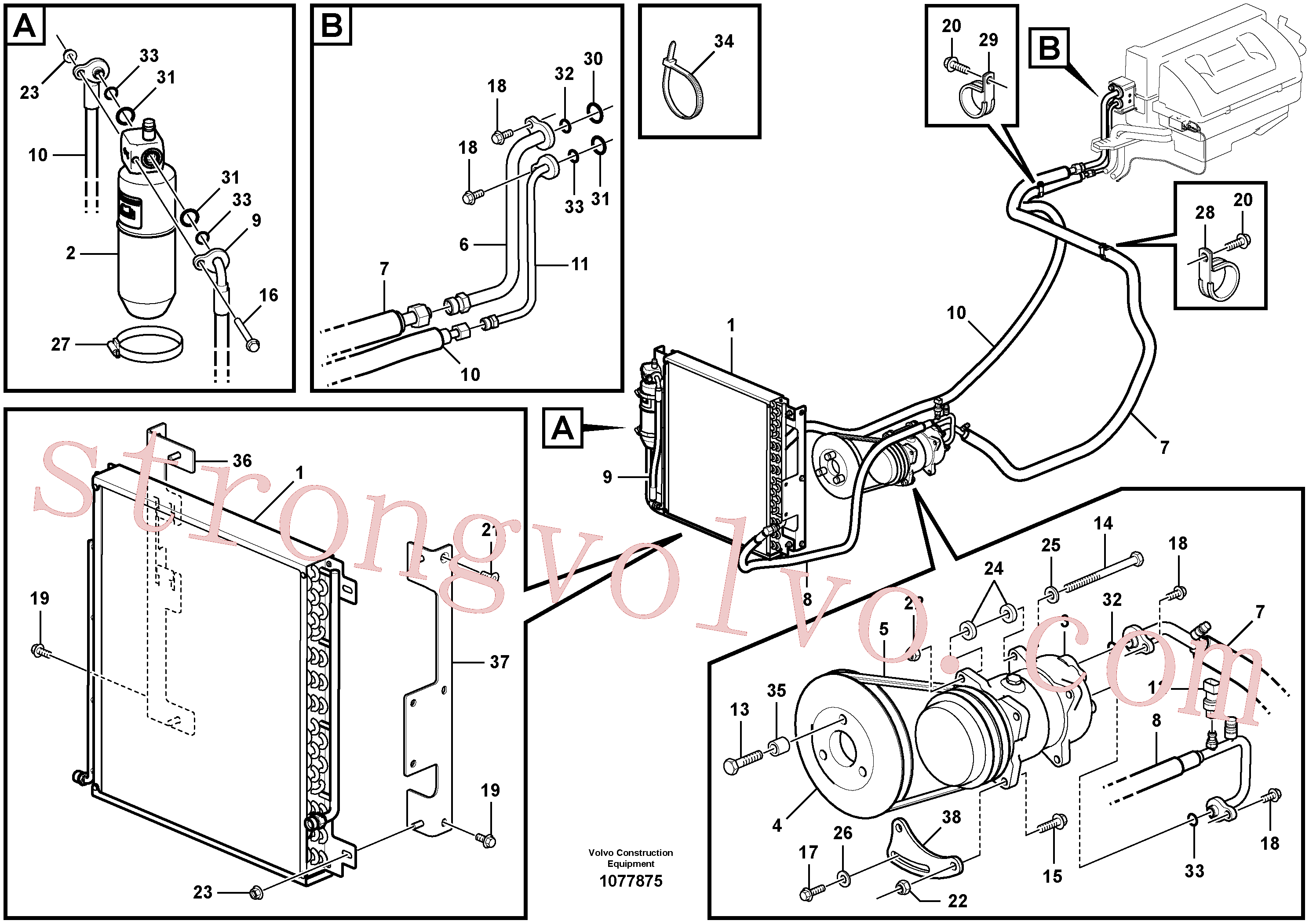 VOE16208762 Volvo(1077875 Montagem)