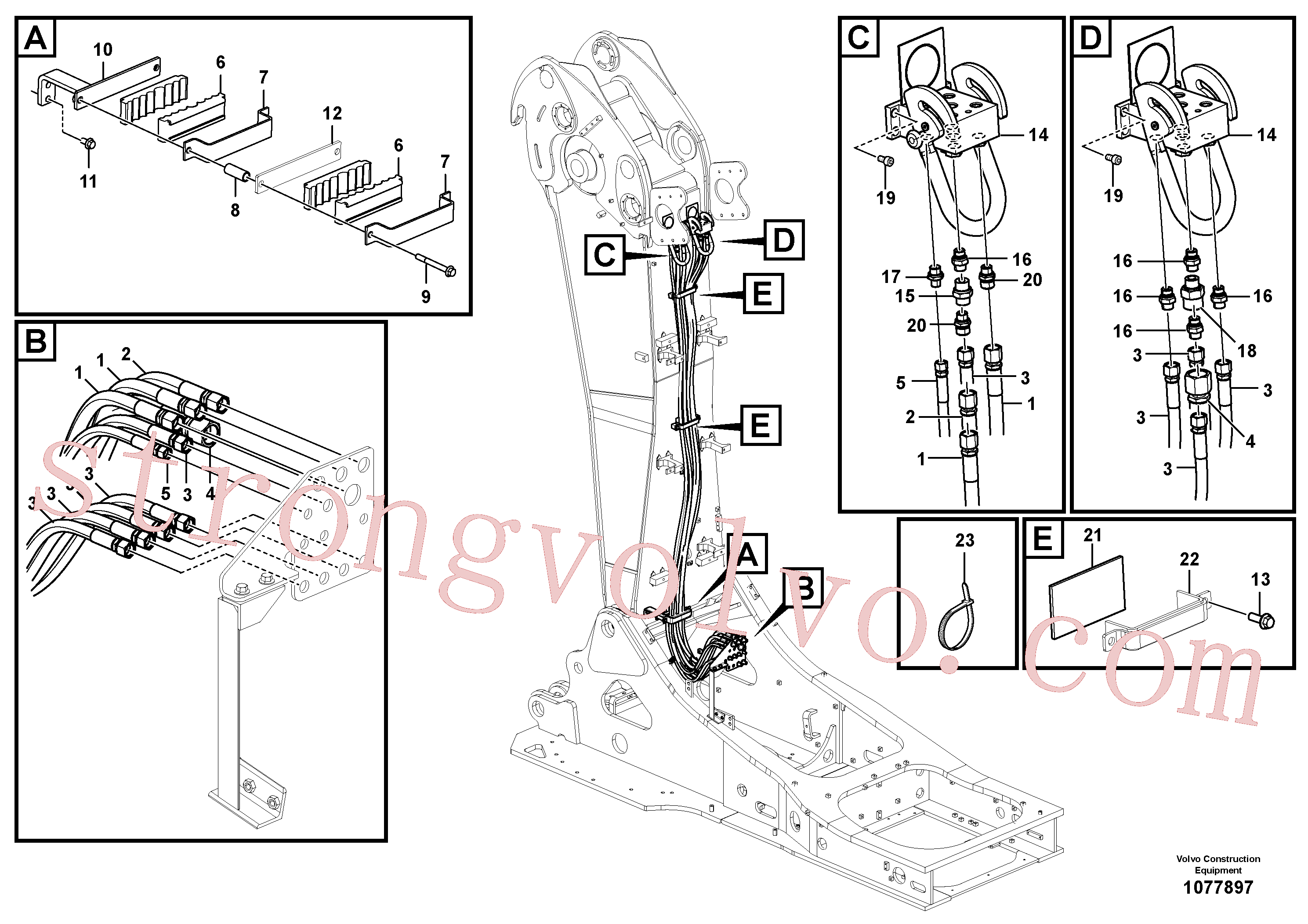 VOE14357336 Acoplamento rápido Volvo escavadeira