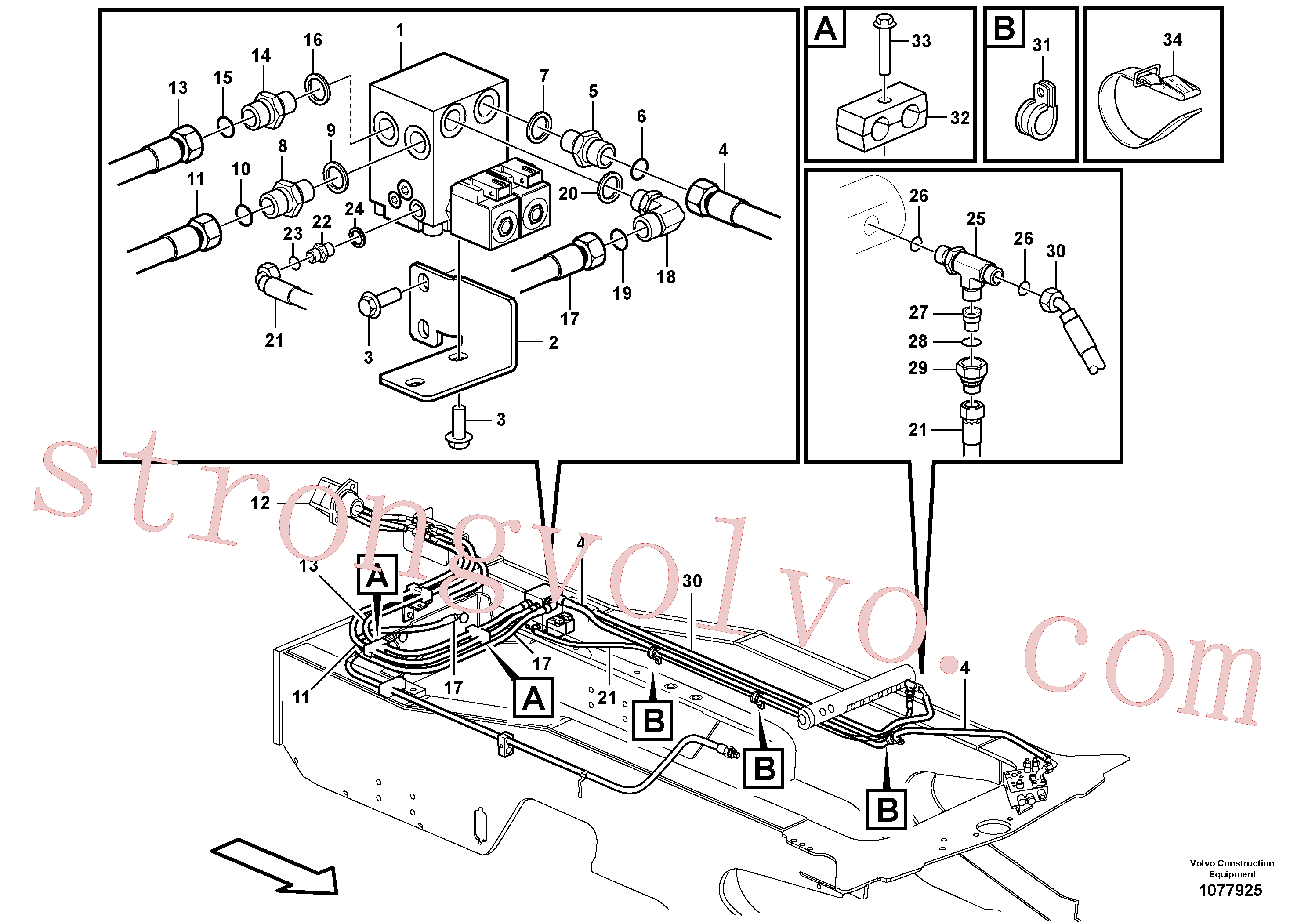 VOE11411139 Volvo Ventilador reversível(1077925 Montagem)
