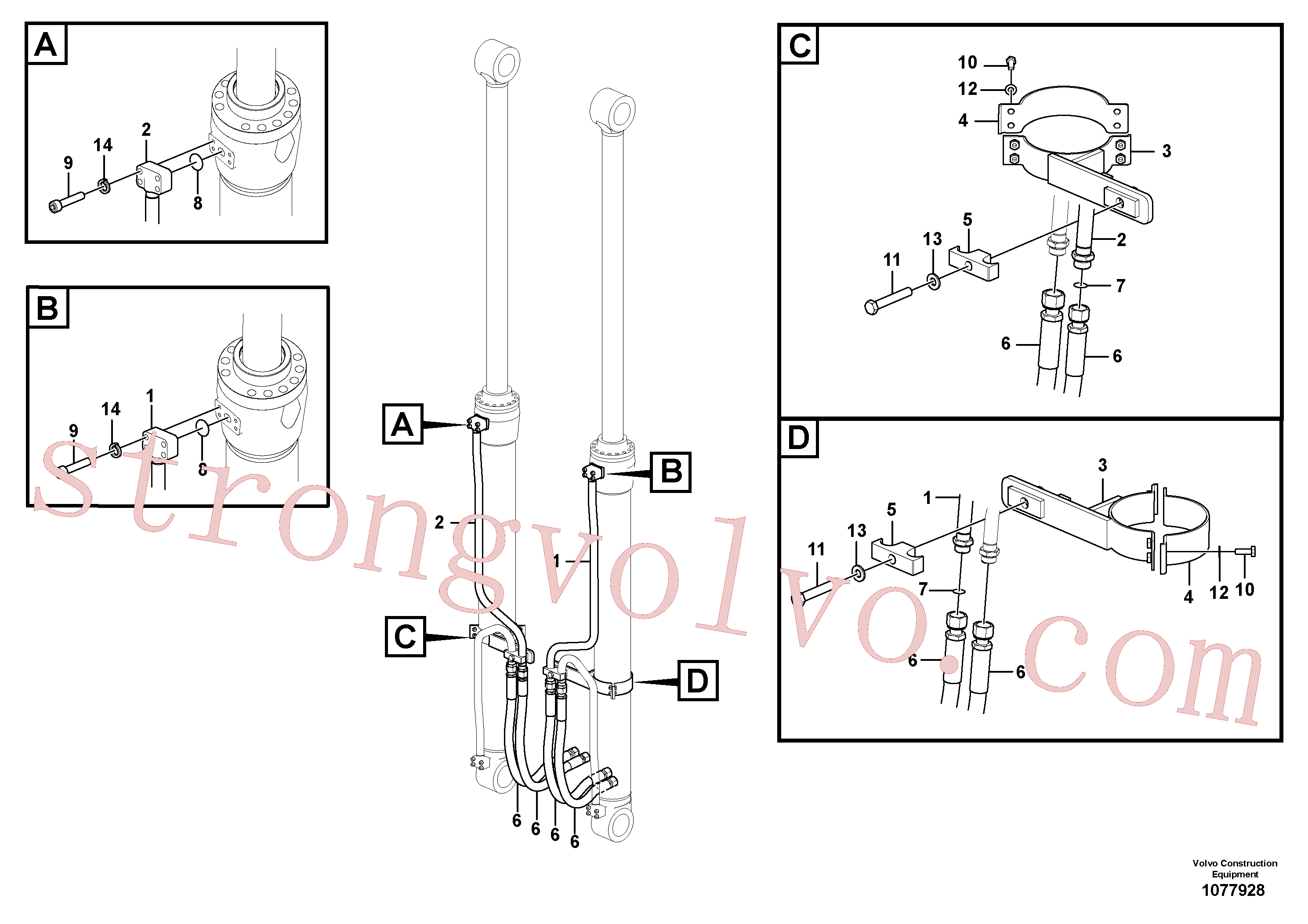 VOE14677625 Tubo Volvo escavadeira