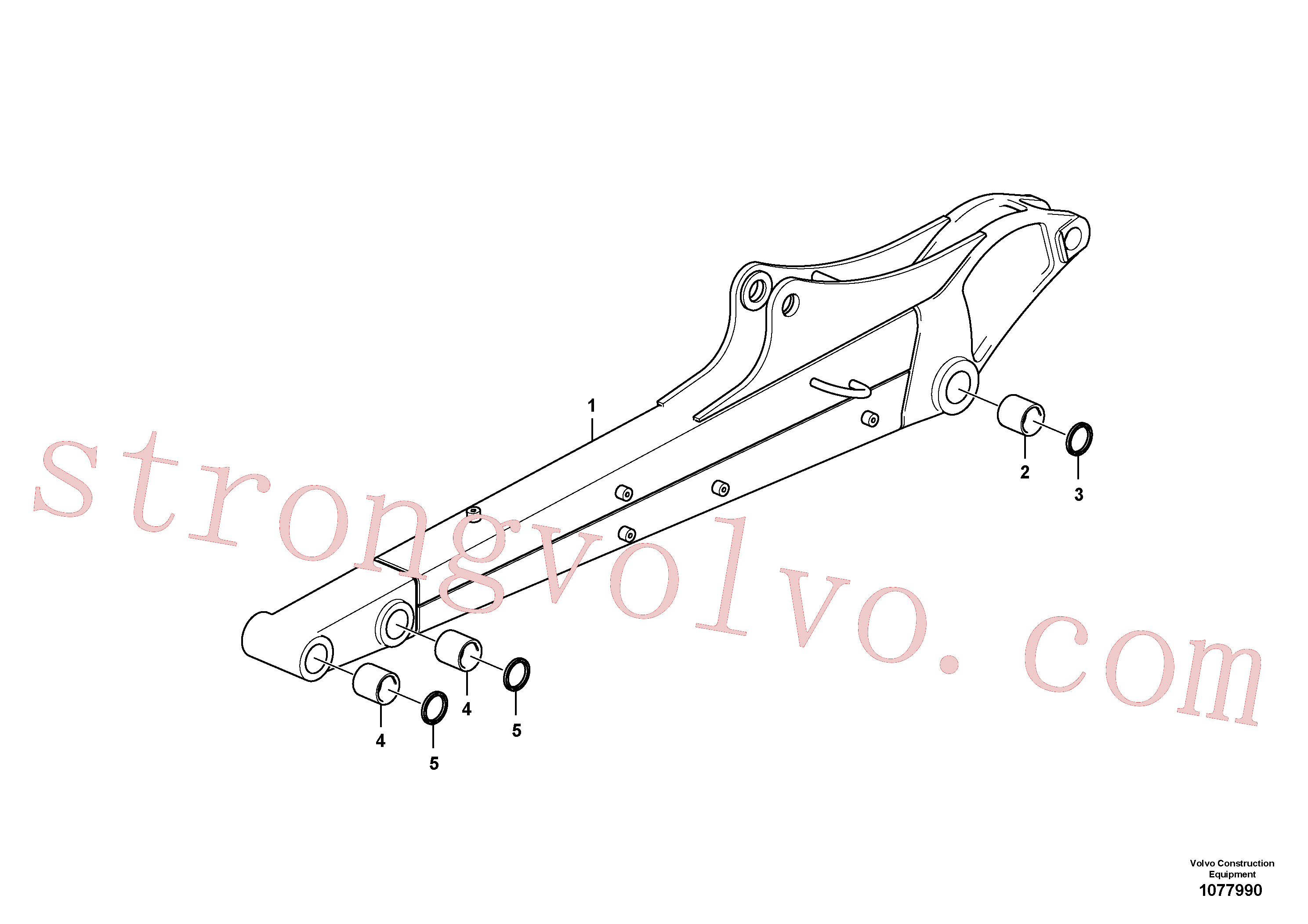 VOE11802250 Volvo Braço de afundamento(1077990 Montagem)