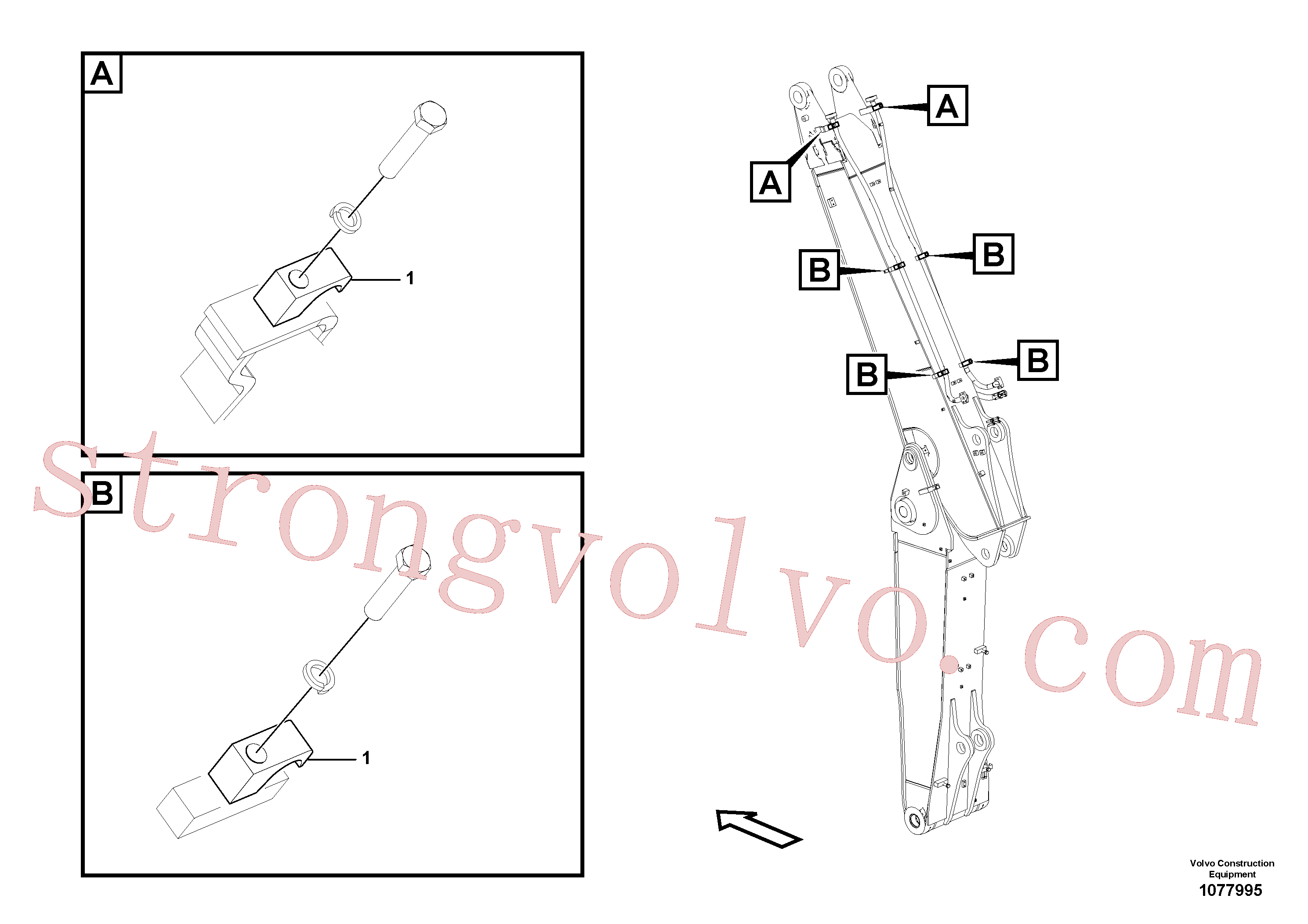 Volvo Acessórios para escavadeira VOE14881235 Braçadeira Acessórios