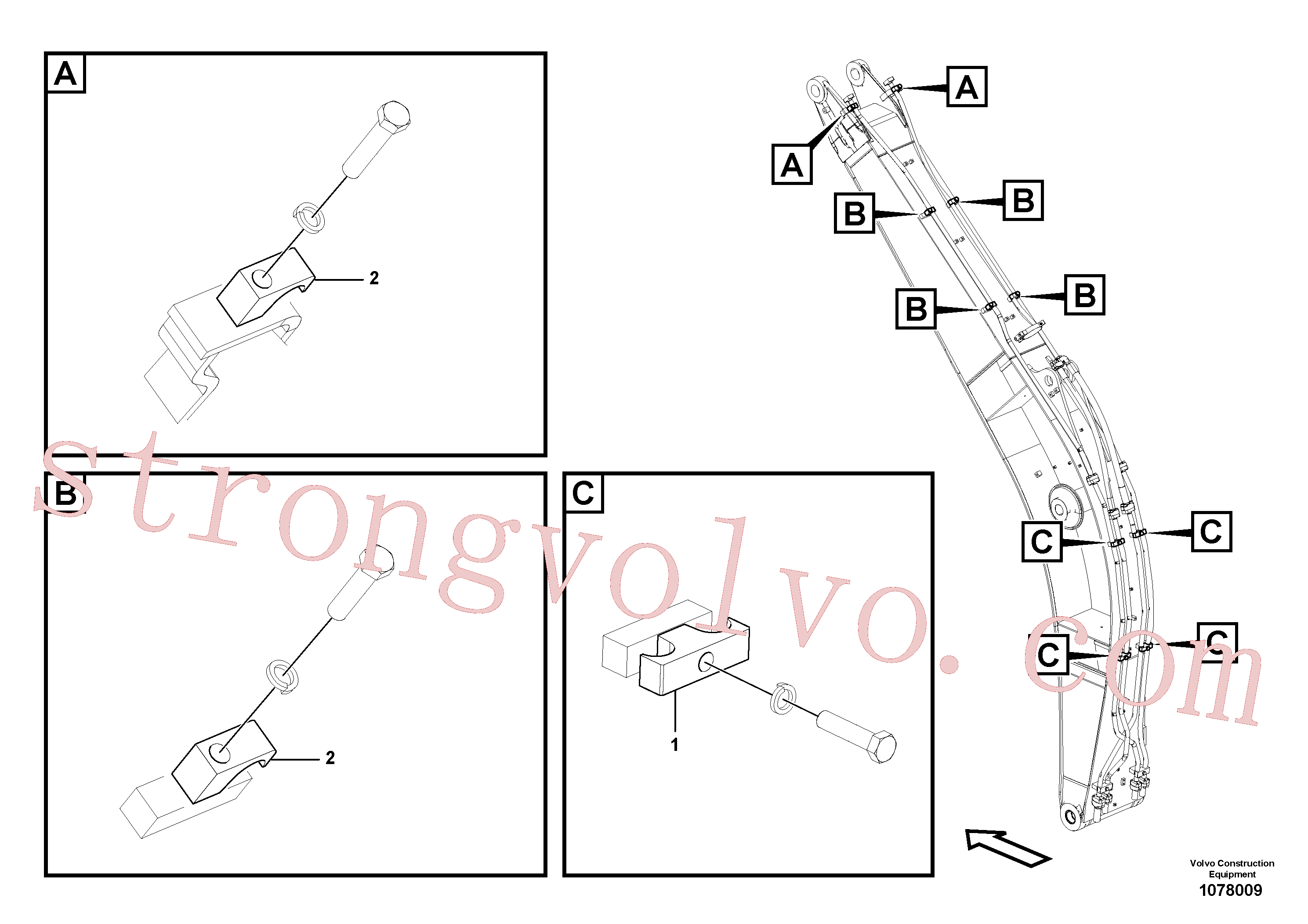 VOE14881243 Braçadeira Volvo escavadeira