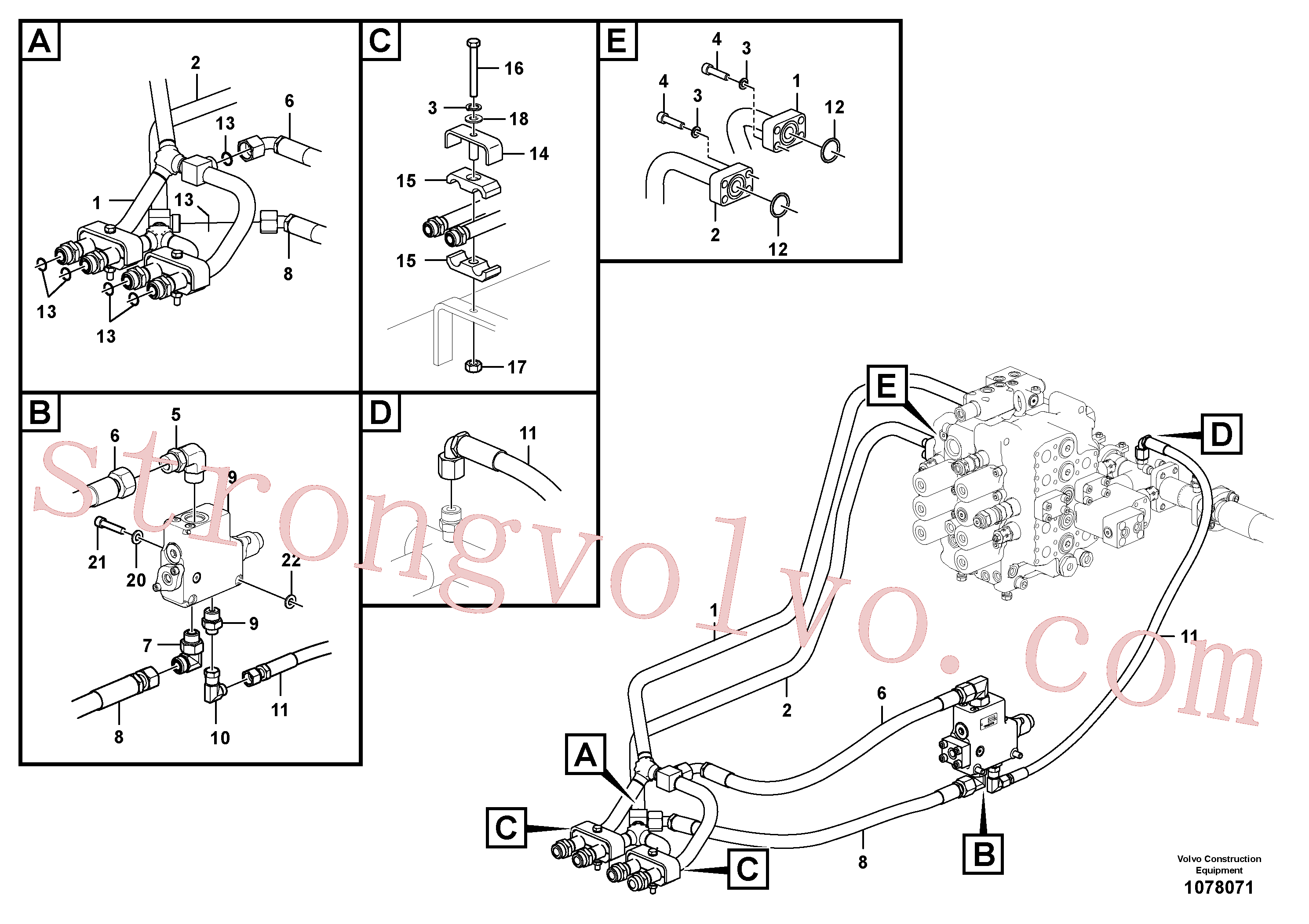 Volvo VOE14614946 Shim Volvo Acessórios para escavadeira