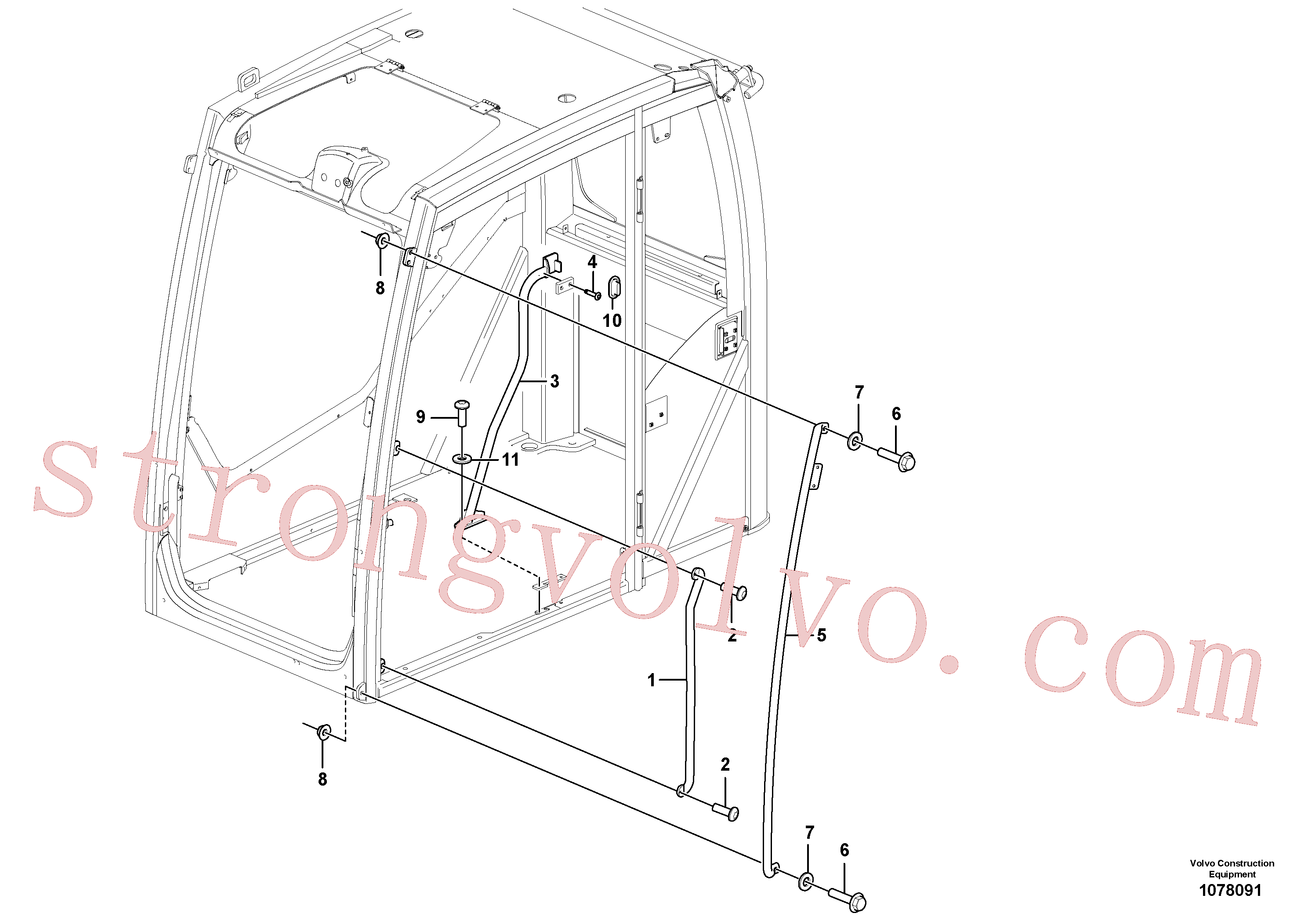 VOE941671 Rebite cego Volvo escavadeira