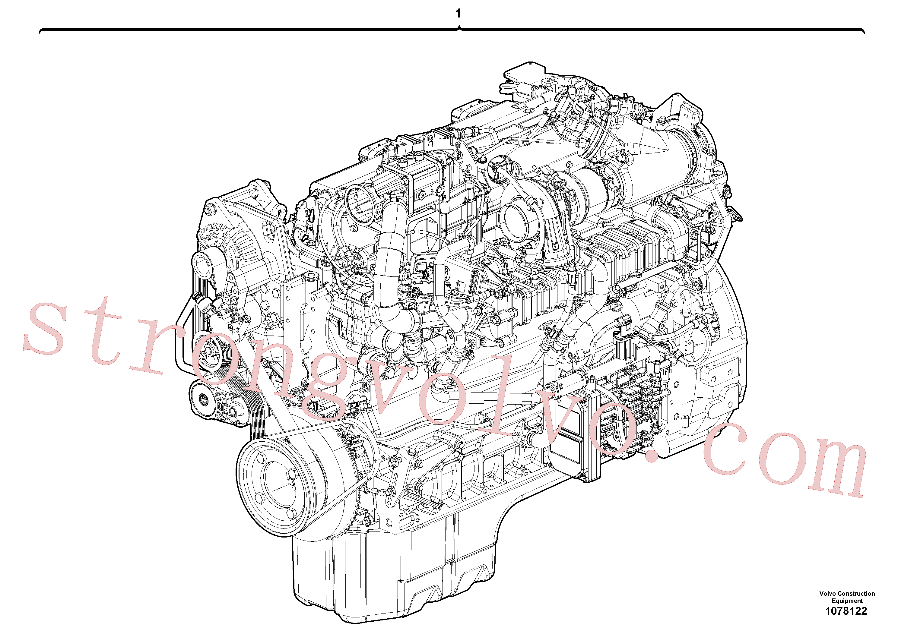 VOE15165675 Motor Inscreva-se para Volvo Acessórios para escavadeira