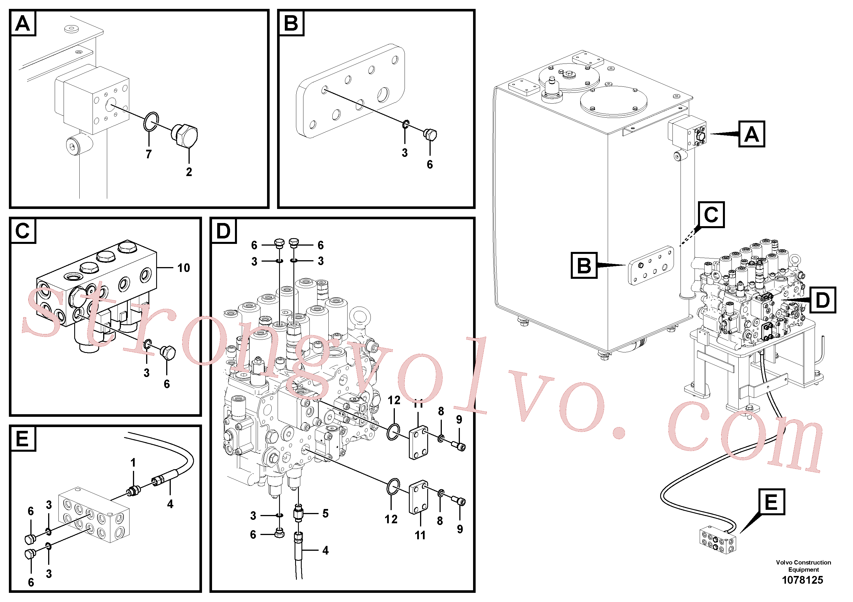 Volvo Montagem VOE937116 Mangueira completa Acessórios