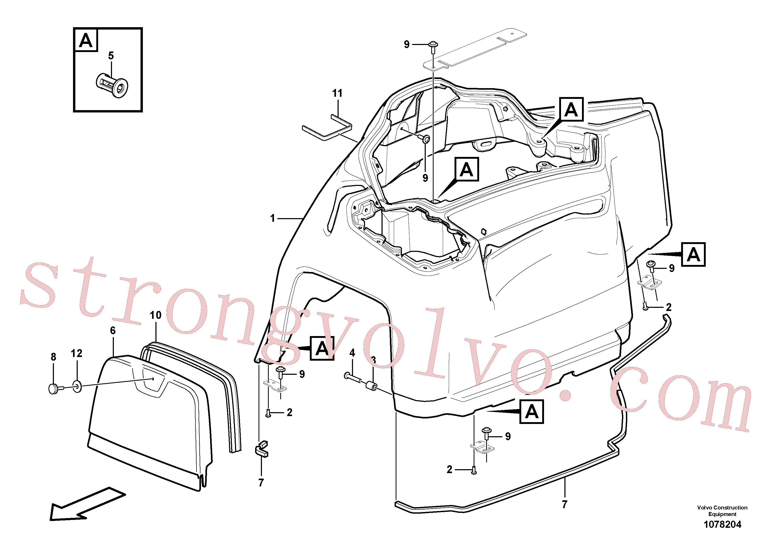 VOE930419 Volvo Painel de instrumentos, Painel de interruptores(1078204 Montagem)