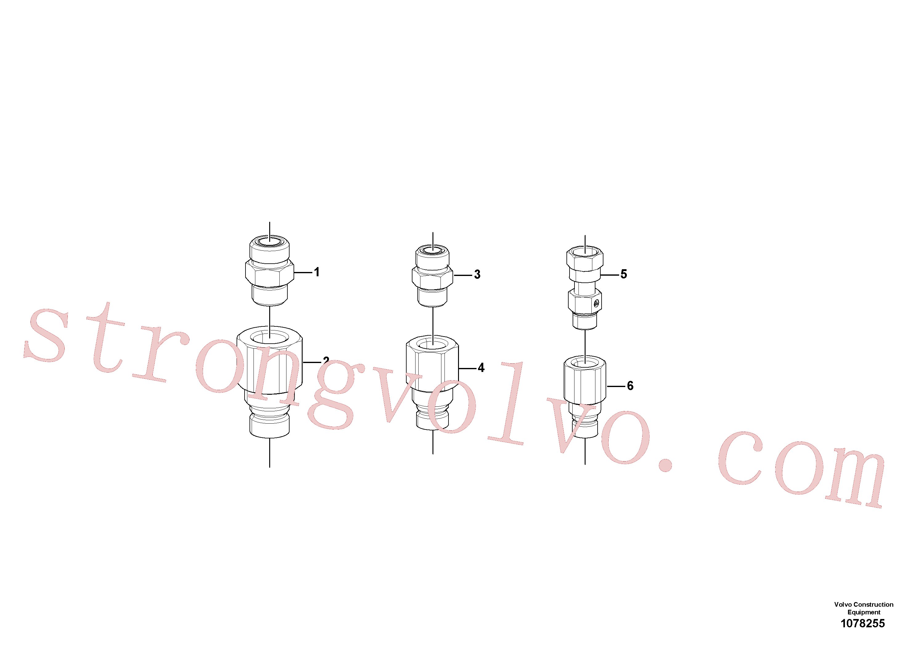 VOE937281 Volvo Kit de acoplamento (acessórios)(1078255 Montagem)