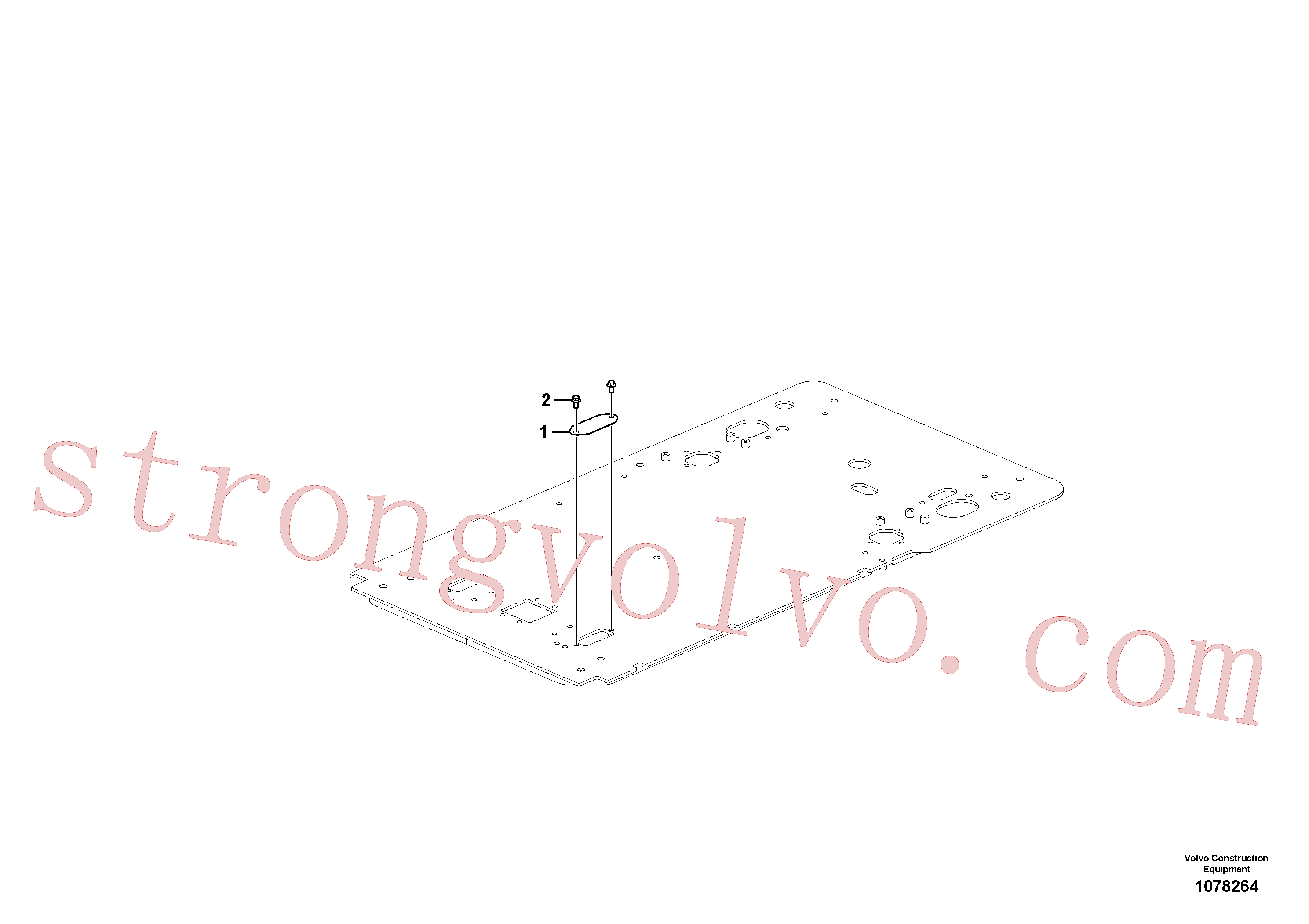 VOE14545093 Volvo Chão da cabina(1078264 Montagem)