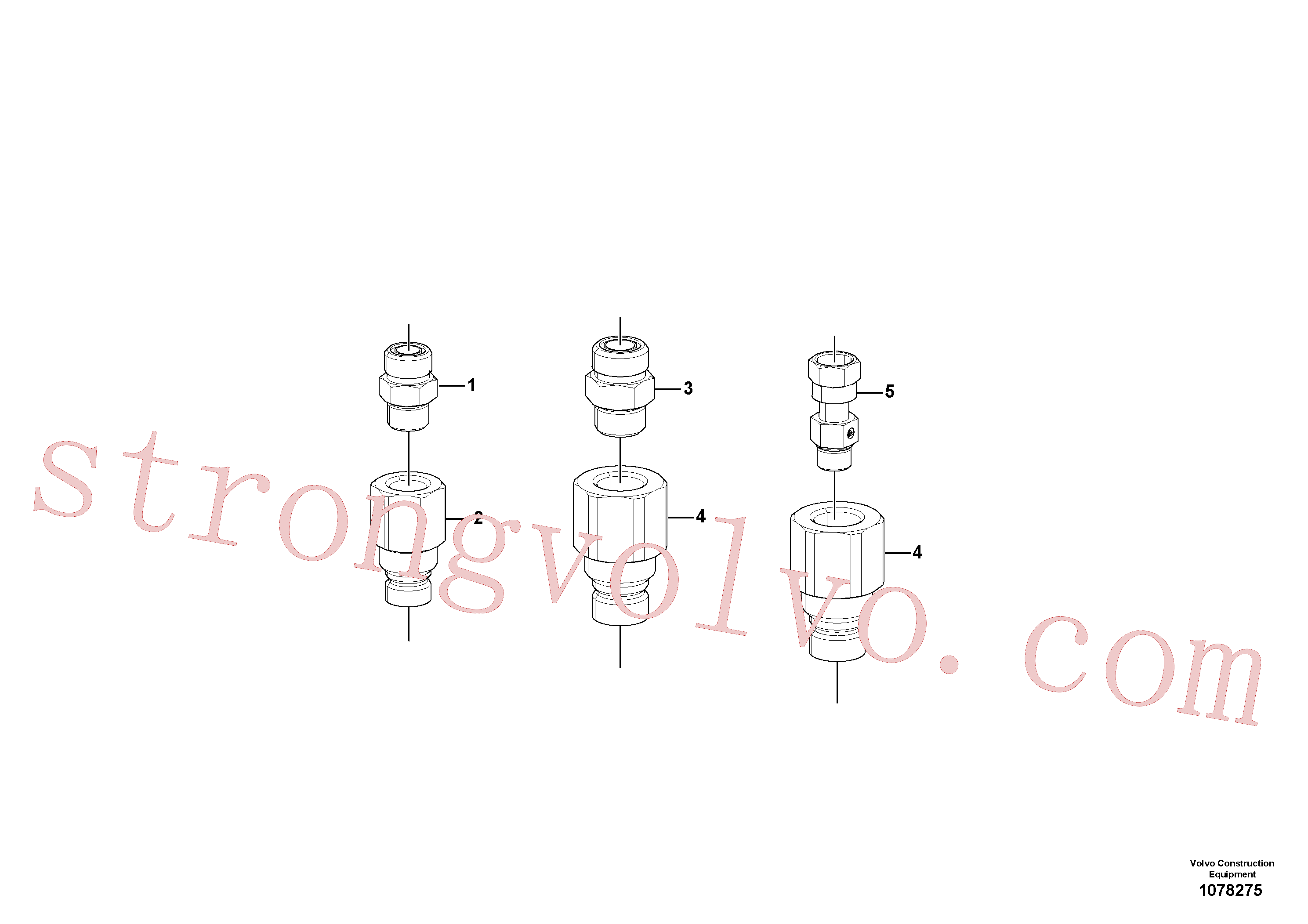 VOE15623129 Volvo Kit de acoplamento (acessórios)(1078275 Montagem)