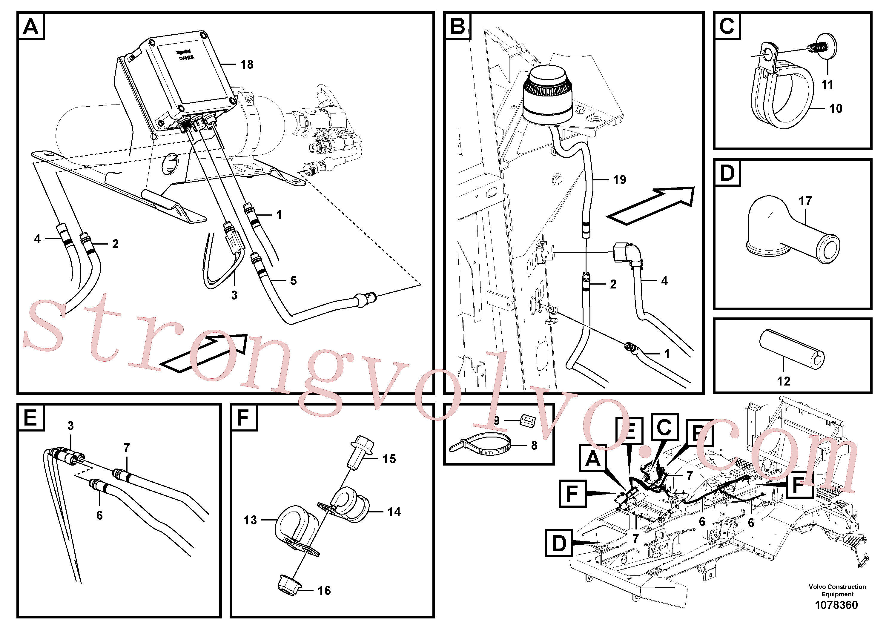 Volvo Acessórios para escavadeira VOE16888900 Unidade de comando Acessórios