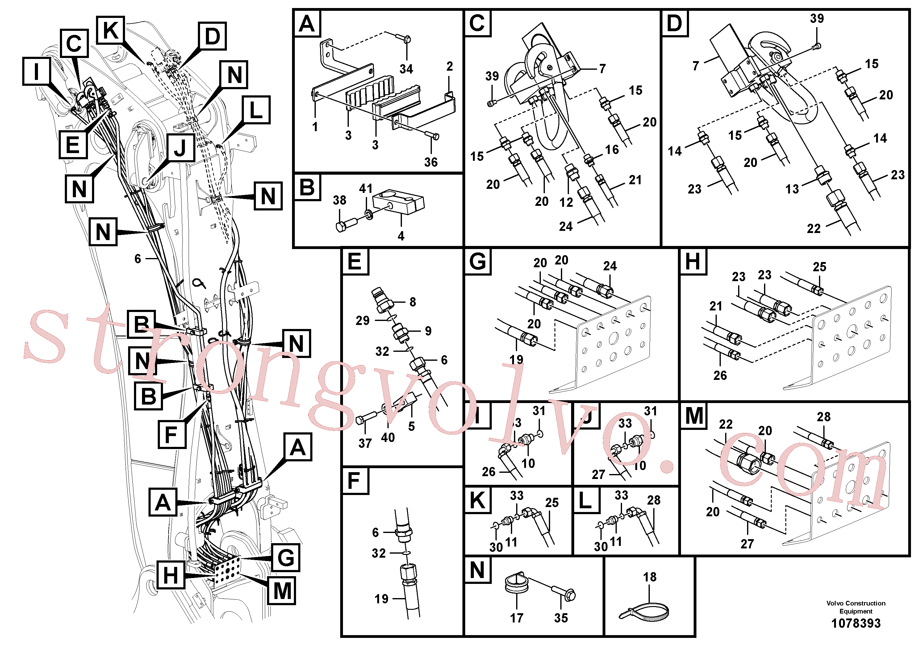 China Made VOE15109528 Eternity/2 Volvo Acessórios para escavadeira