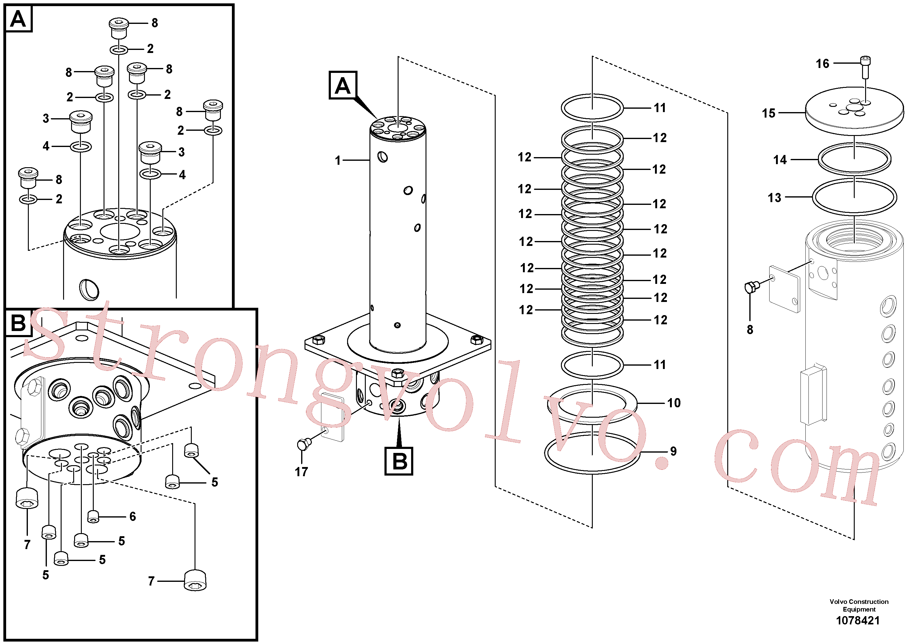 VOE14883863 Volvo Rótula(1078421 Montagem)
