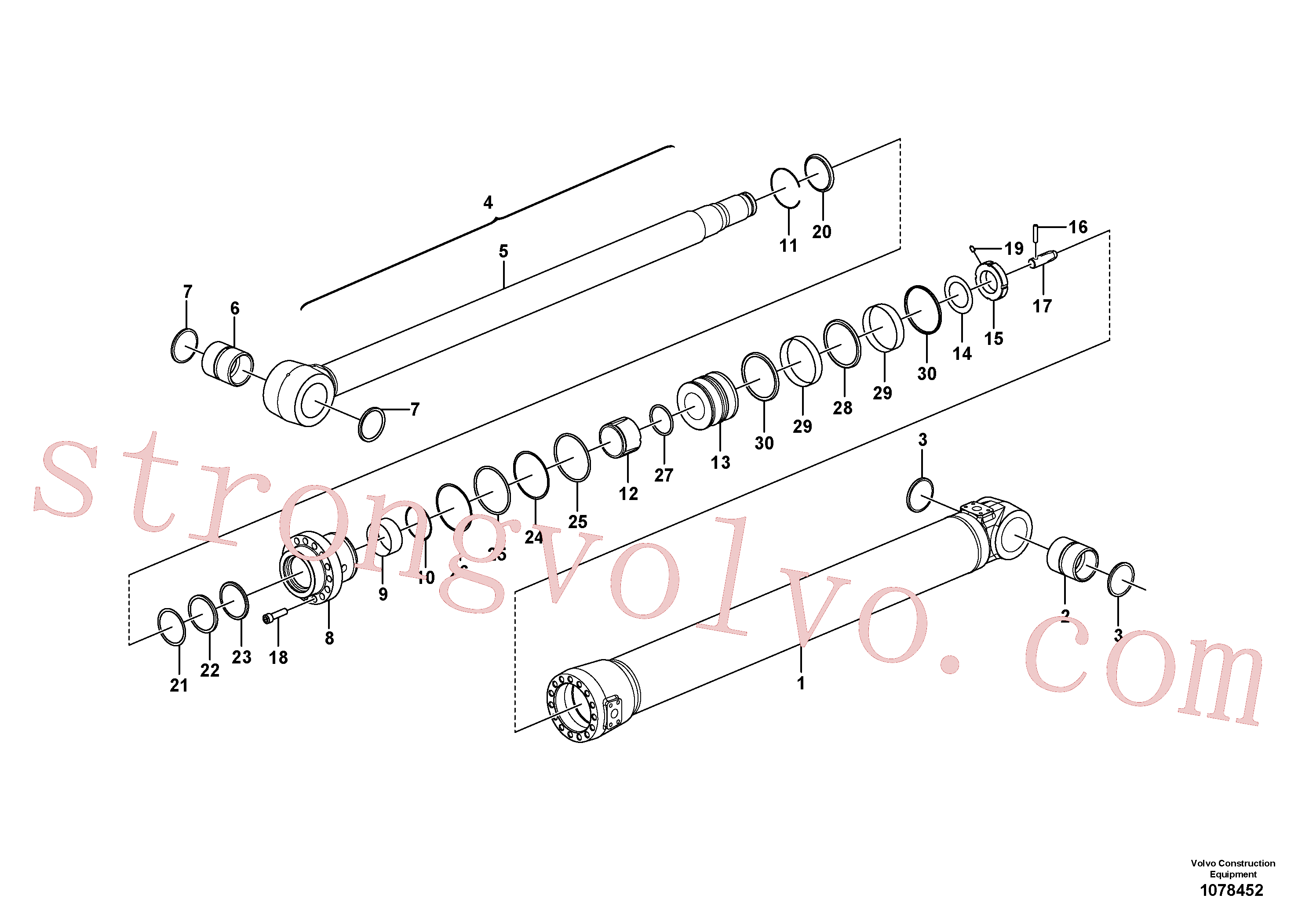 Volvo Montagem SA9566-11100 Anel de apoio Acessórios
