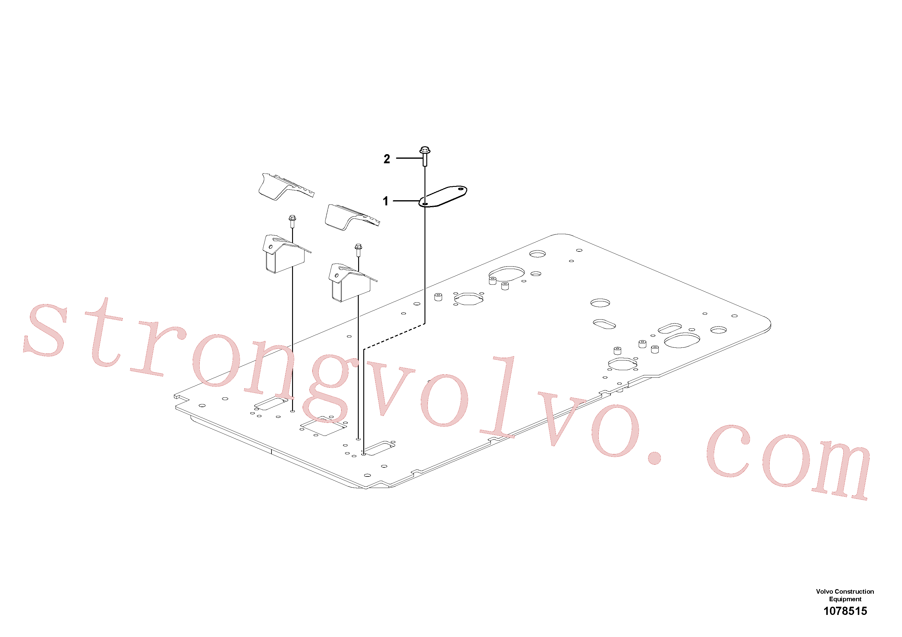 VOE984752 Volvo Chão da cabina(1078515 Montagem)