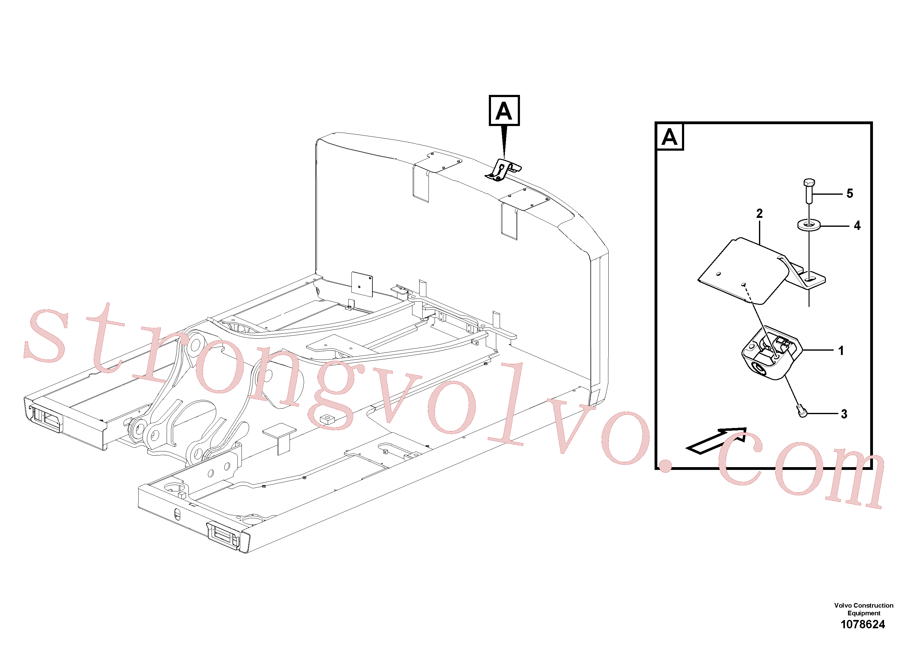 VOE997848 Volvo Câmara retrovisora(1078624 Montagem)