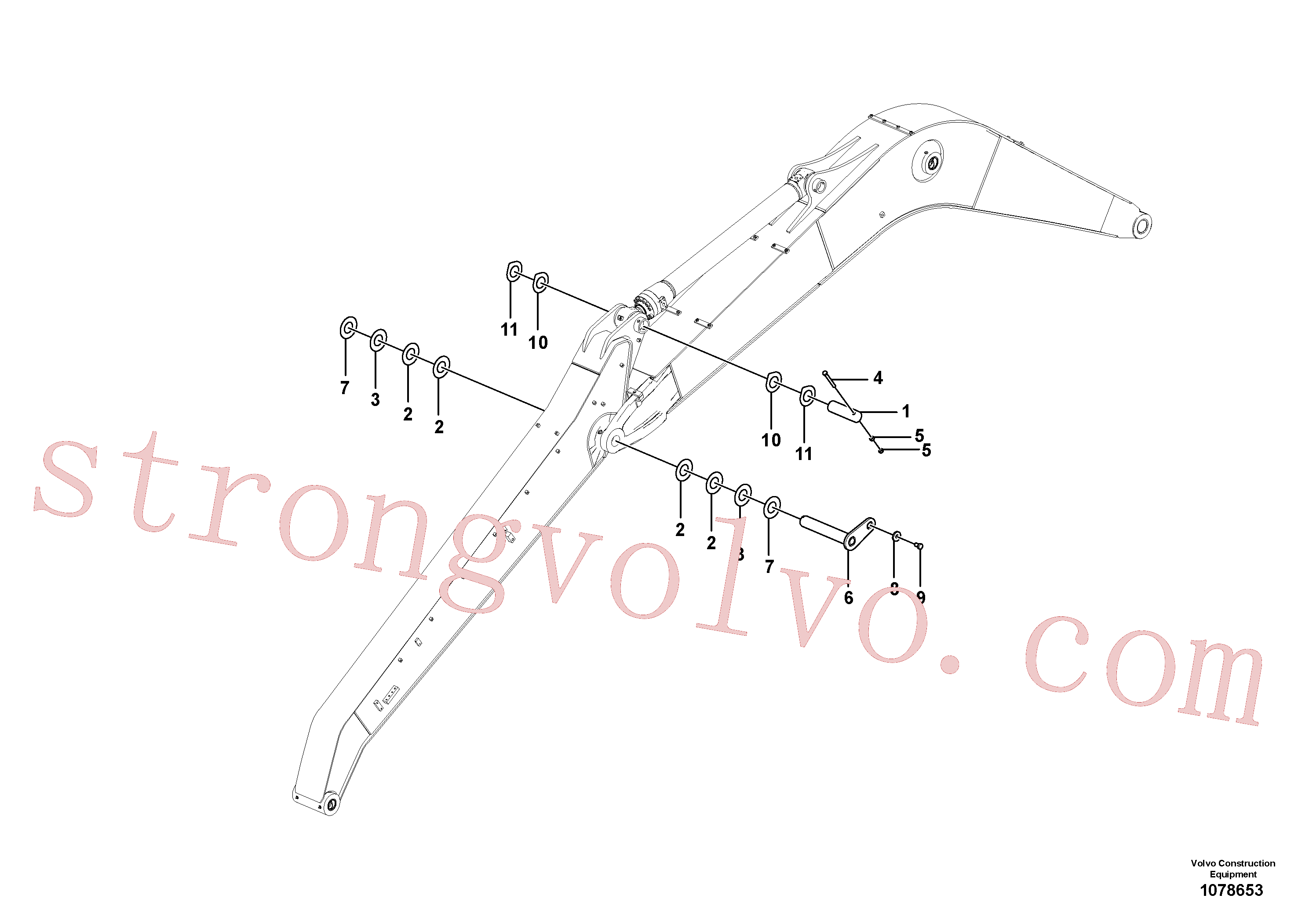 VOE14377639 Volvo Elos do braço de afundamento(1078653 Montagem)
