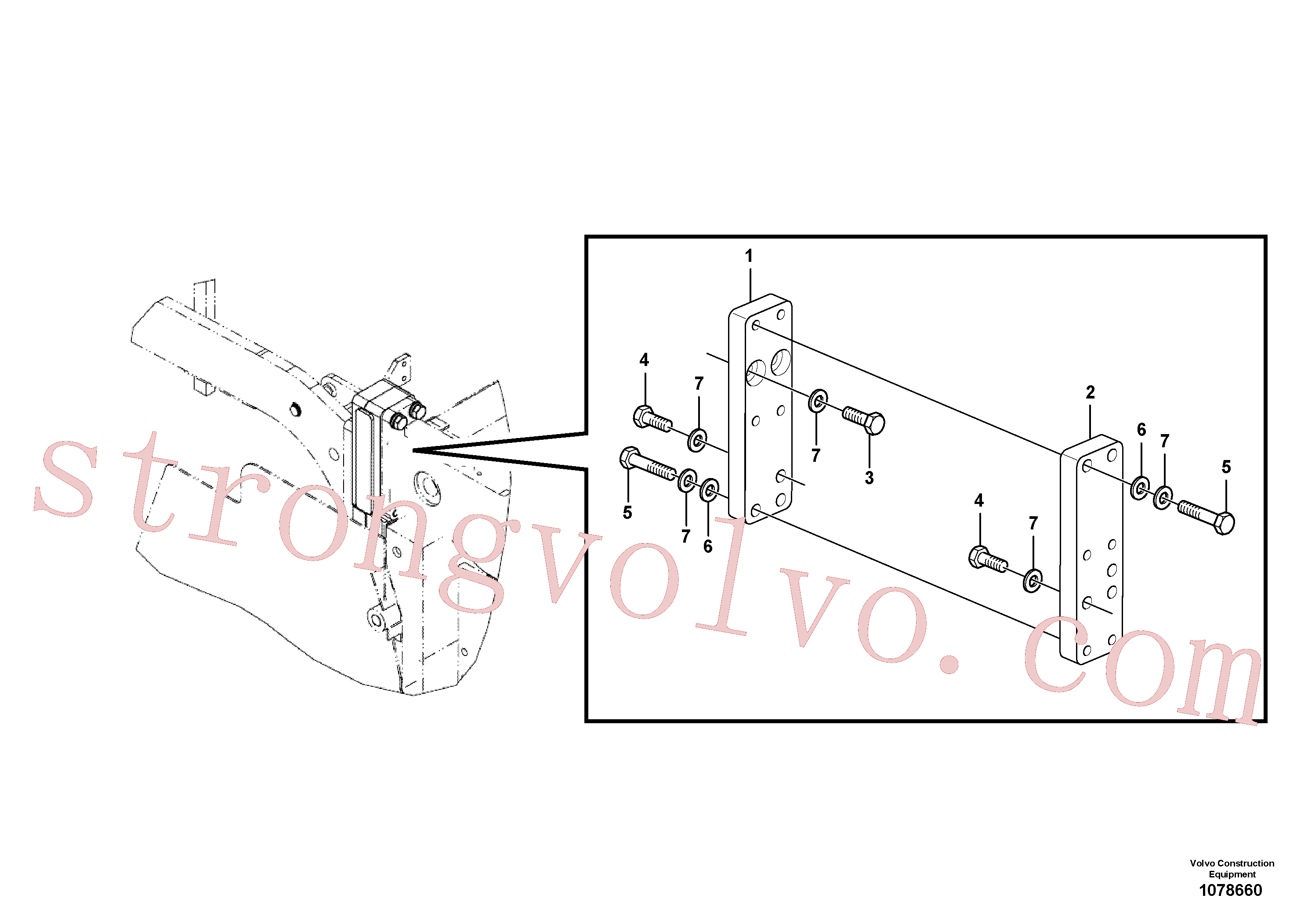 RM96727862 Parafuso sextavado Volvo escavadeira