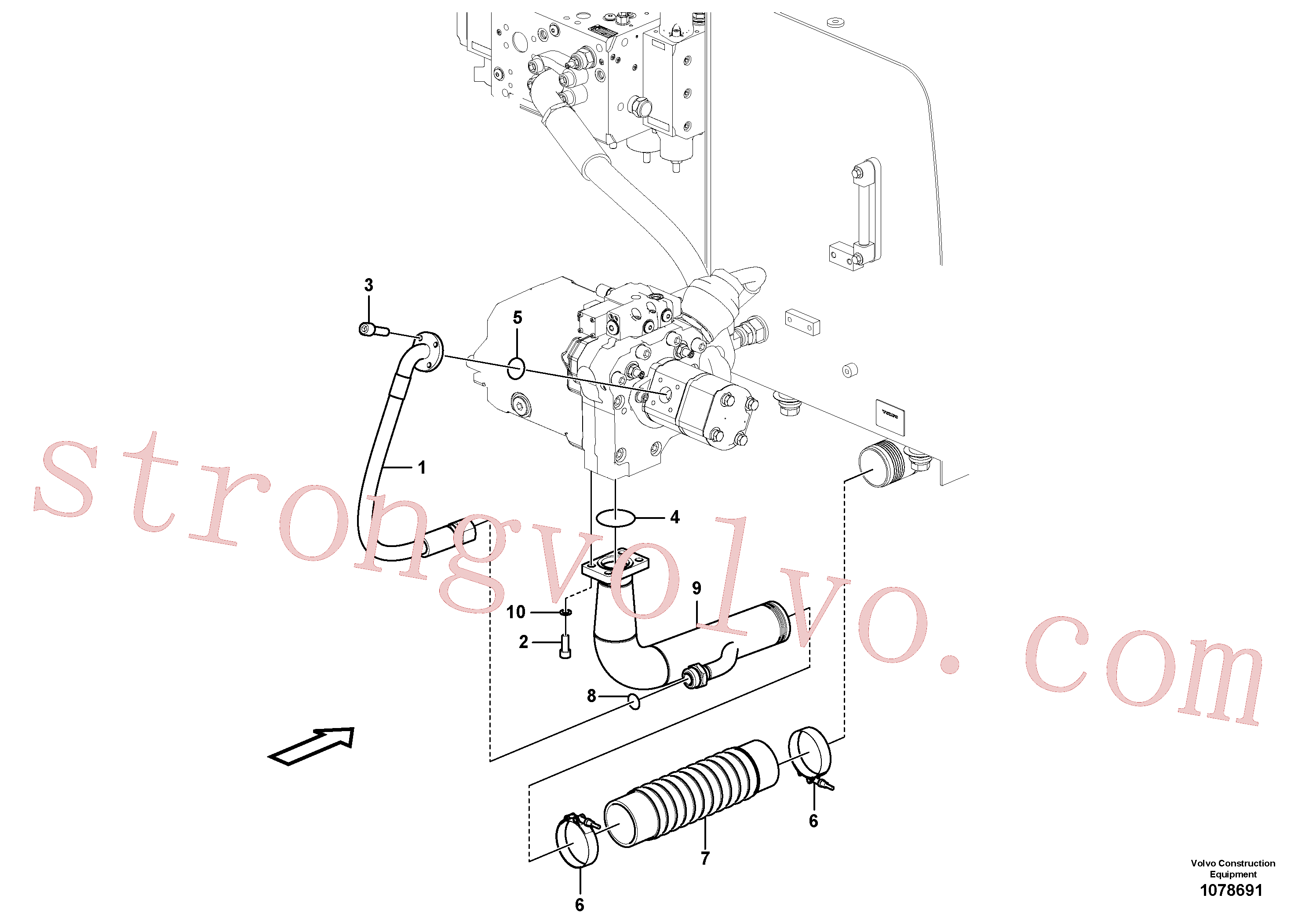 Volvo Montagem VOE967955 Anel-o Acessórios