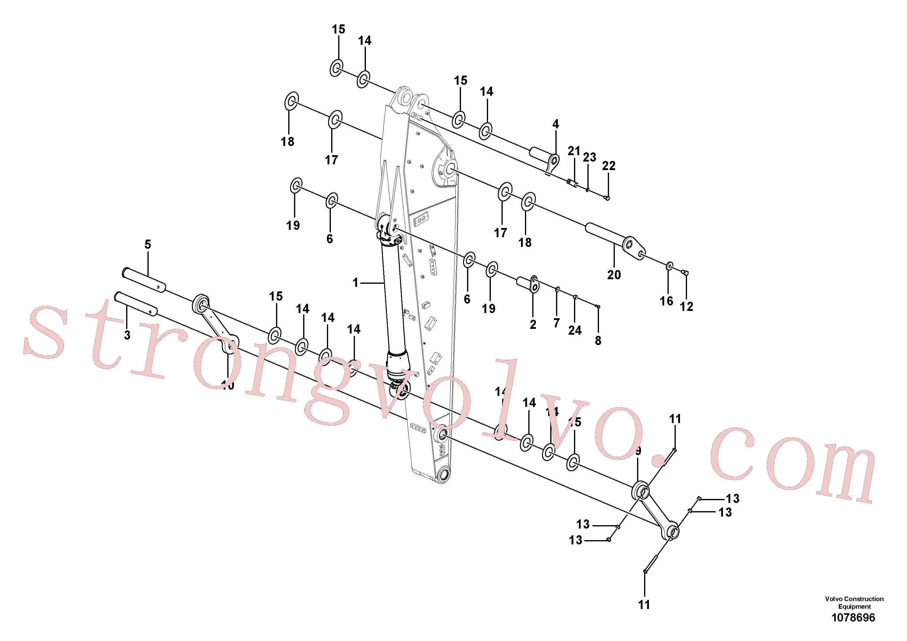 VOE14618711 Volvo Elos do braço de afundamento(1078696 Montagem)