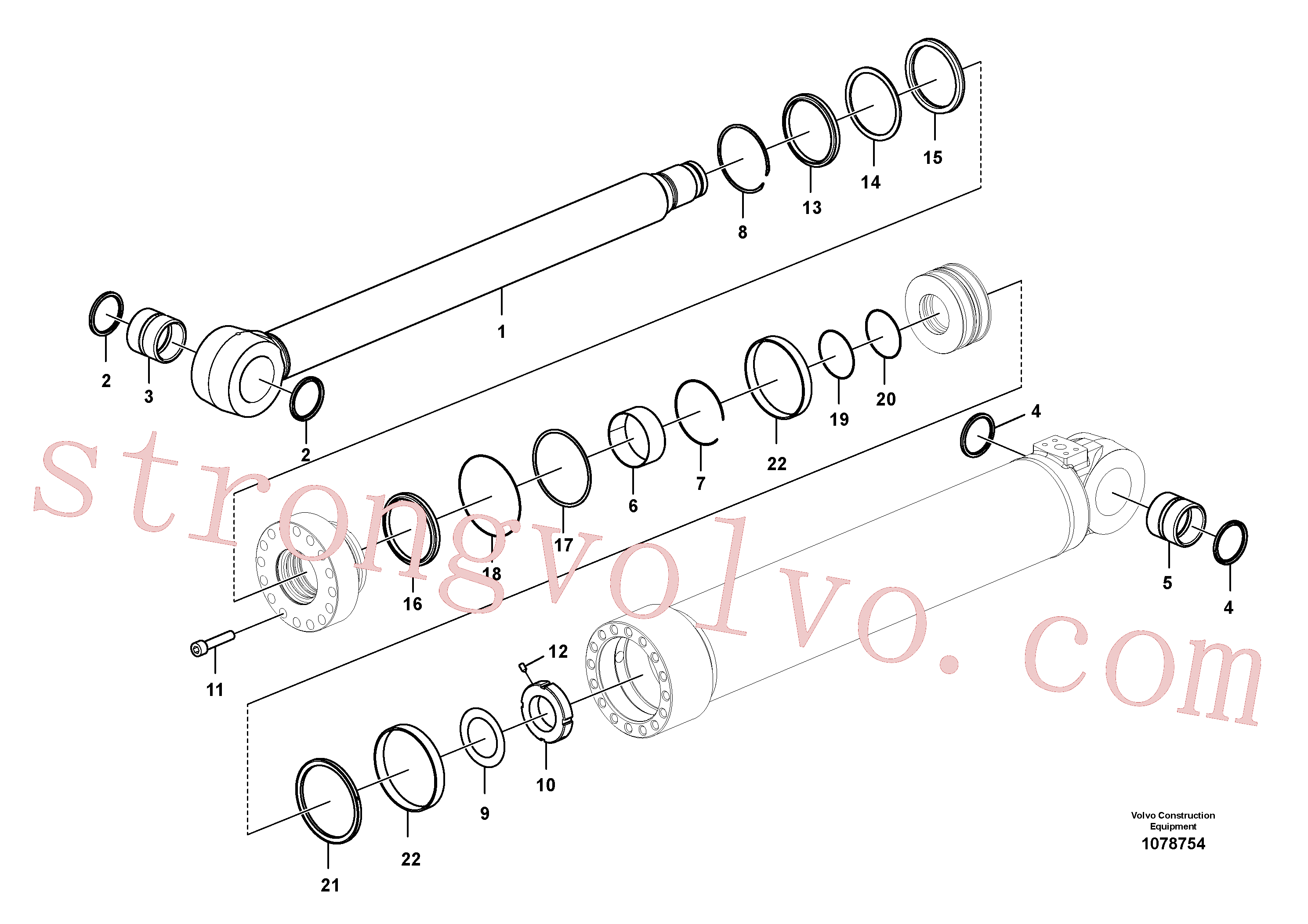 Volvo VOE990649 Anel-o Volvo Acessórios para escavadeira