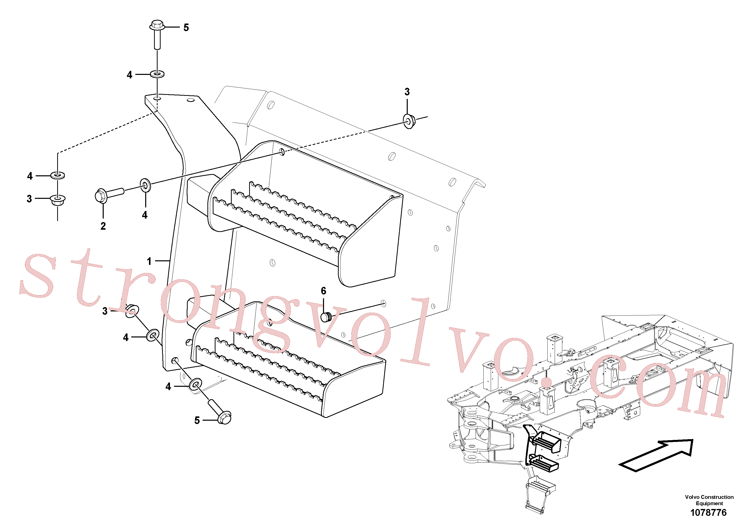 VOE984815 Volvo Degrau(1078776 Montagem)