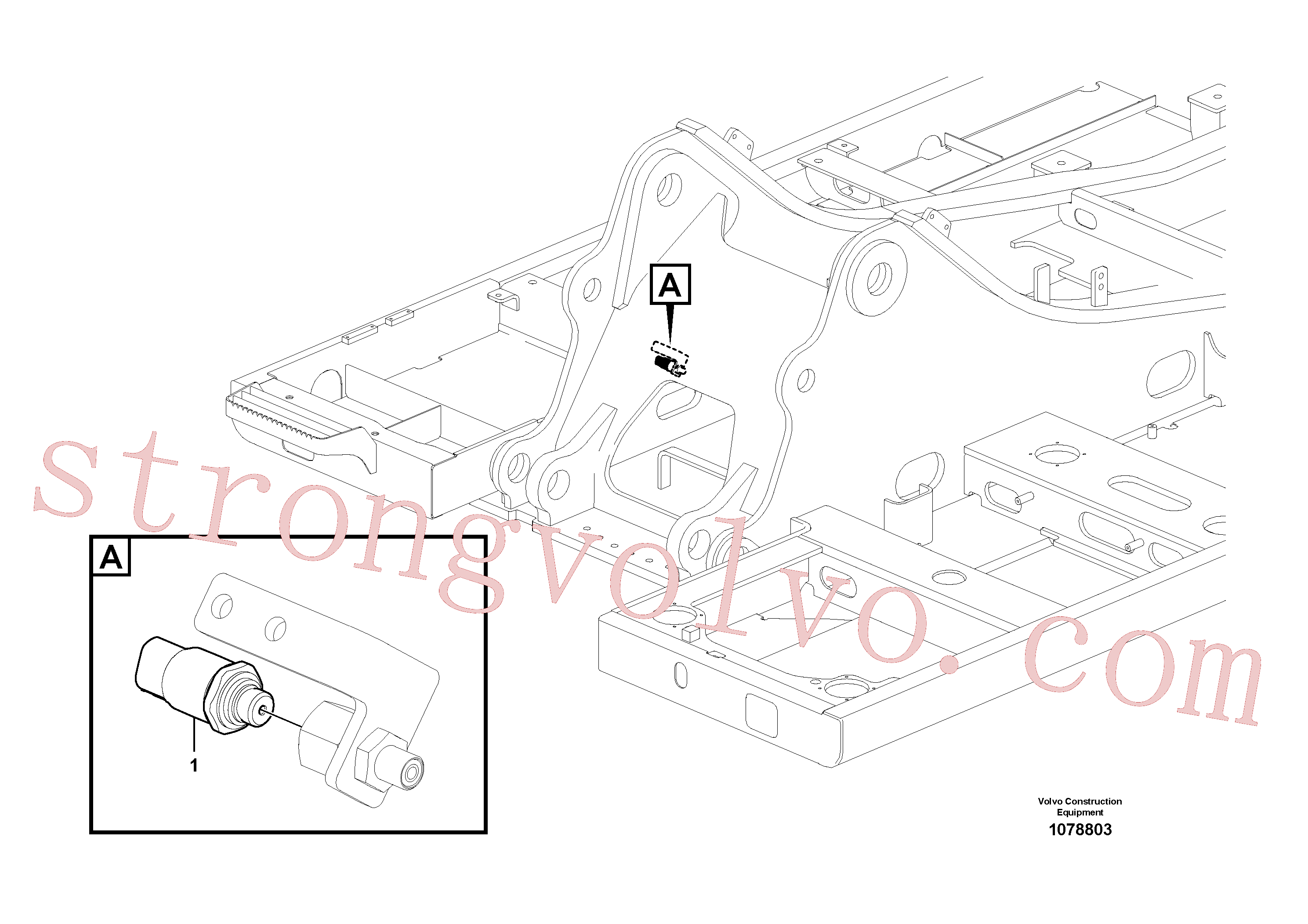 VOE17252660 Sensor de pressão Inscreva-se para Volvo Acessórios para escavadeira