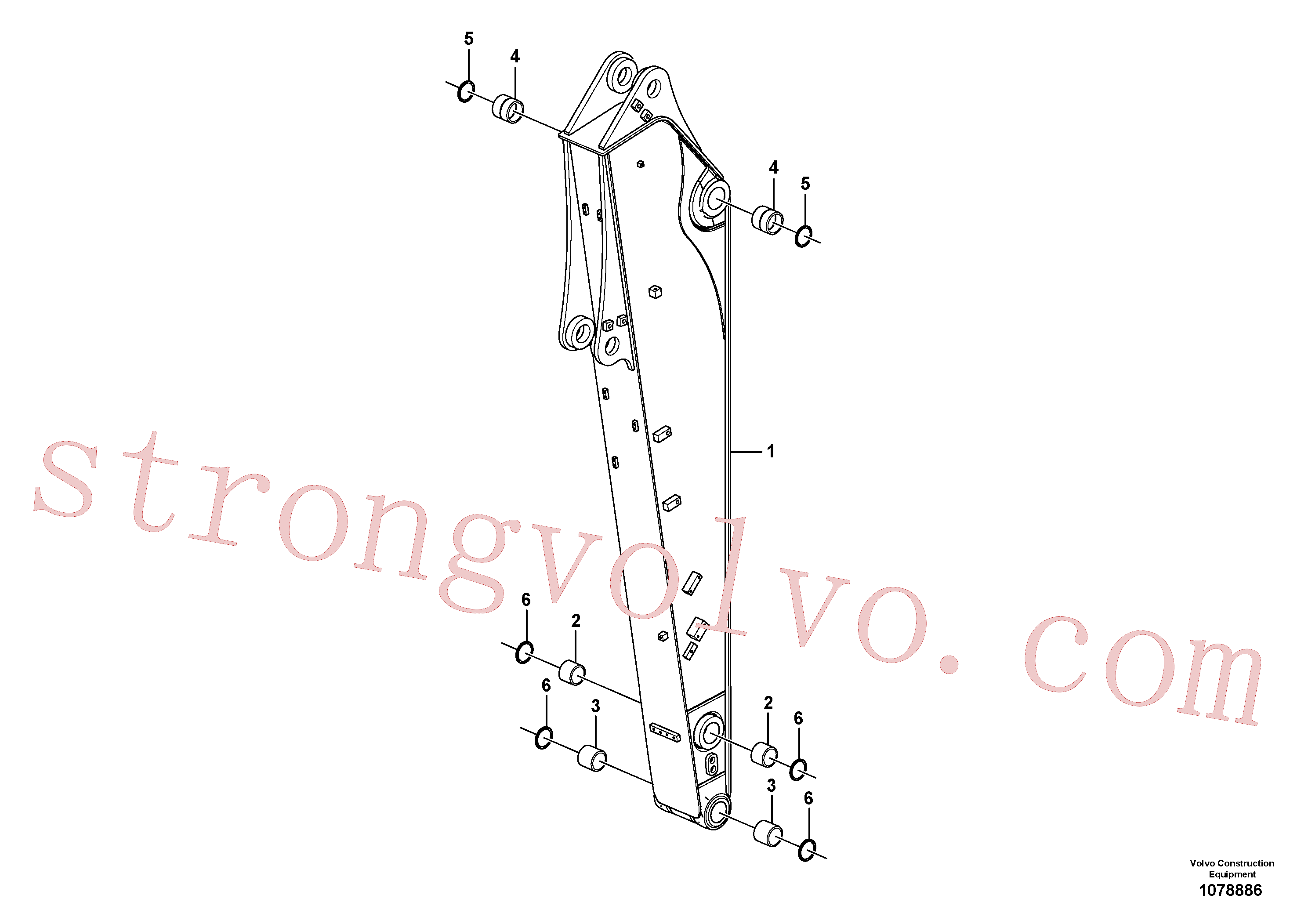 Atacado VOE14726431 Dipper Arm Volvo escavadeira