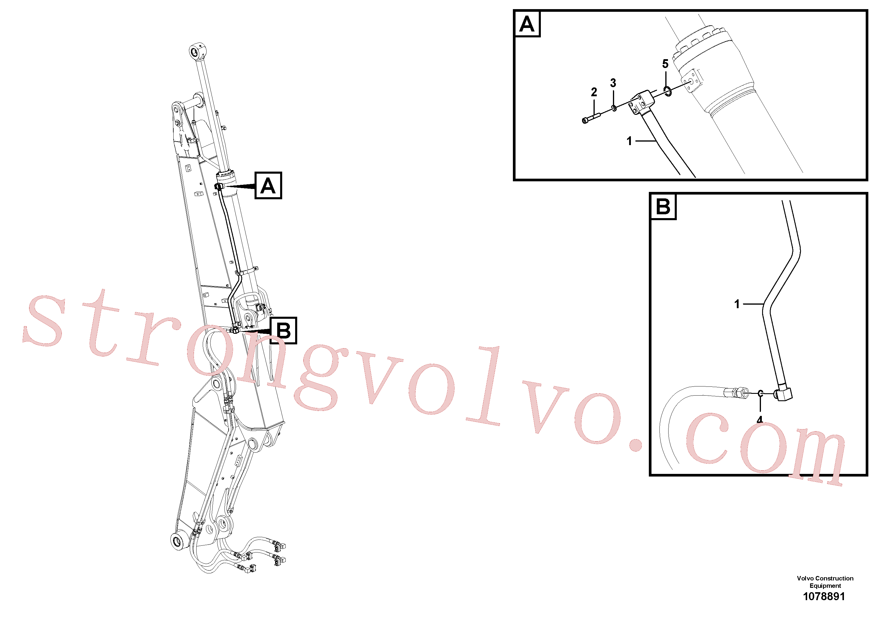 VOE14882680 Anel-o Inscreva-se para Volvo Acessórios para escavadeira