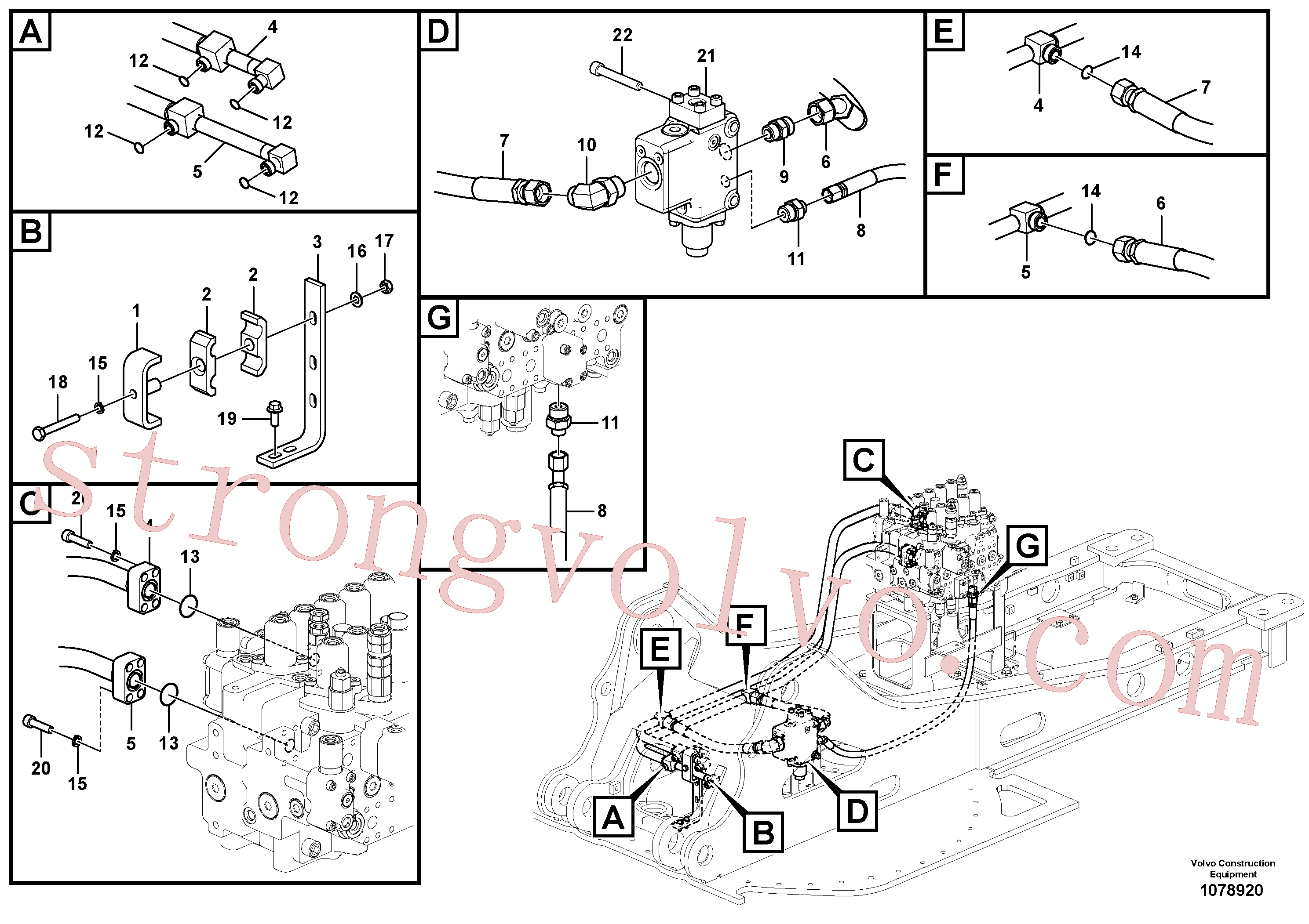 VOE14677512 Tubo Volvo escavadeira