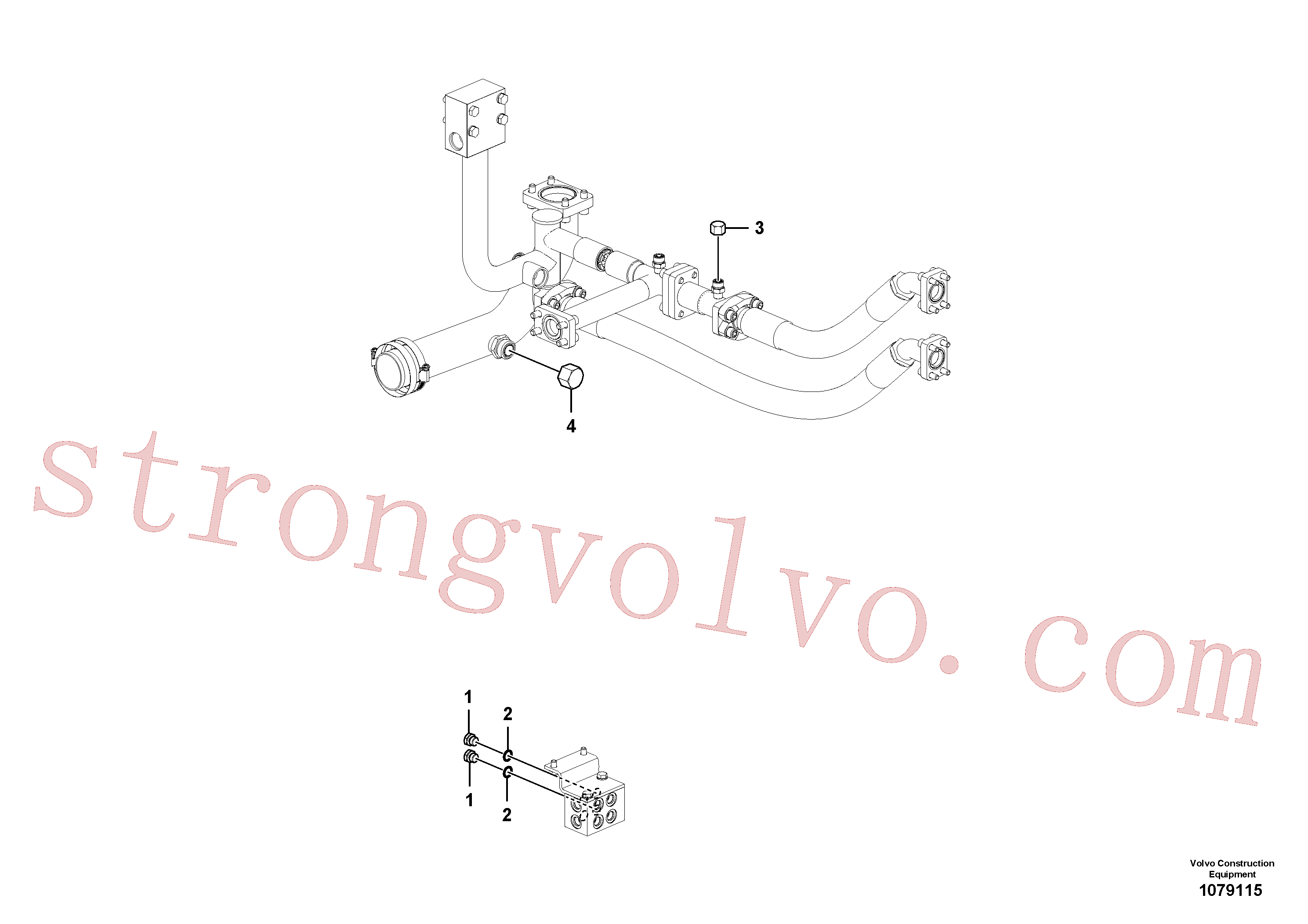 China Made SA9415-11031 Bujão Volvo Acessórios para escavadeira