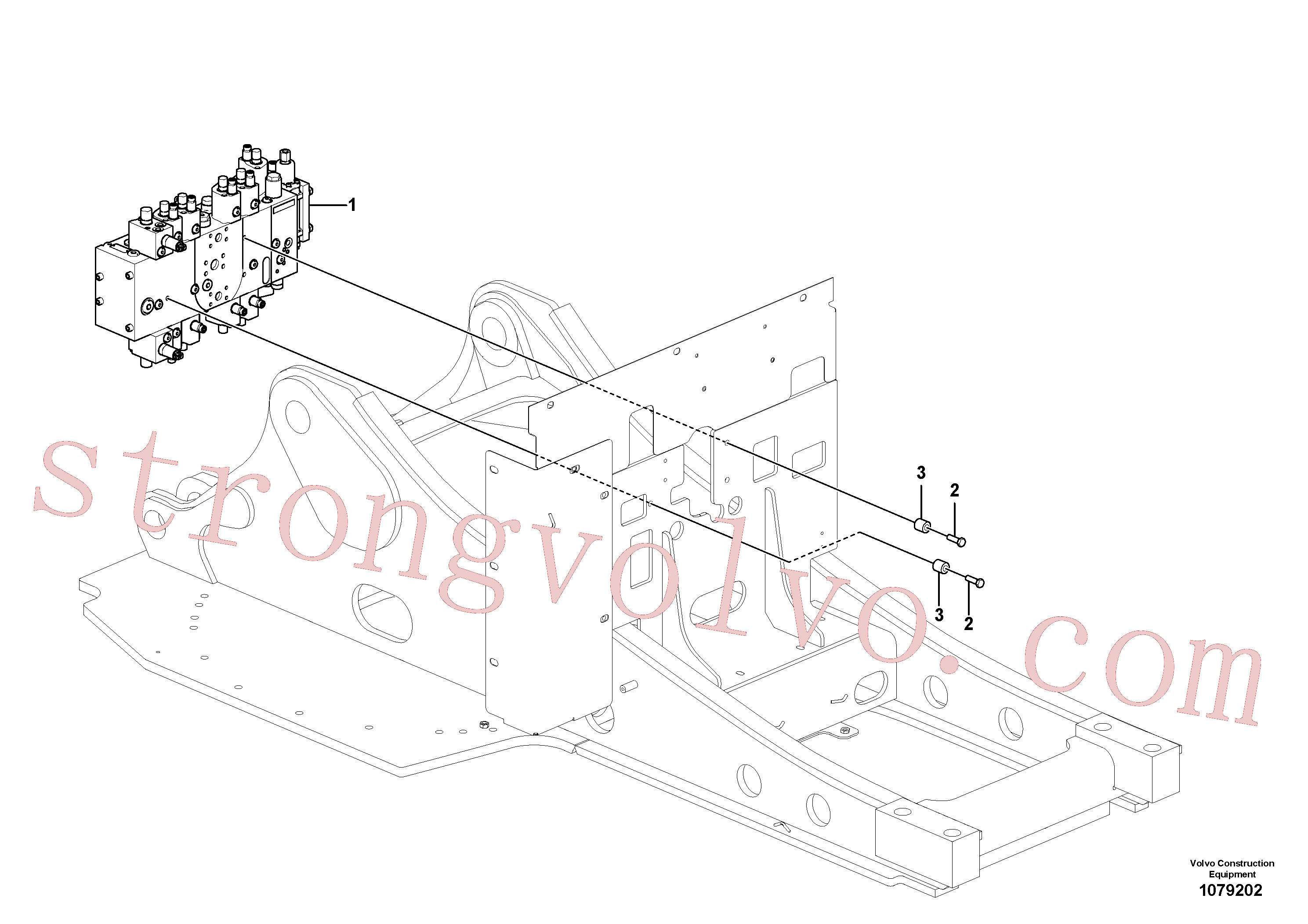 VOE984969 Parafuso sextavado Inscreva-se para Volvo Acessórios para escavadeira