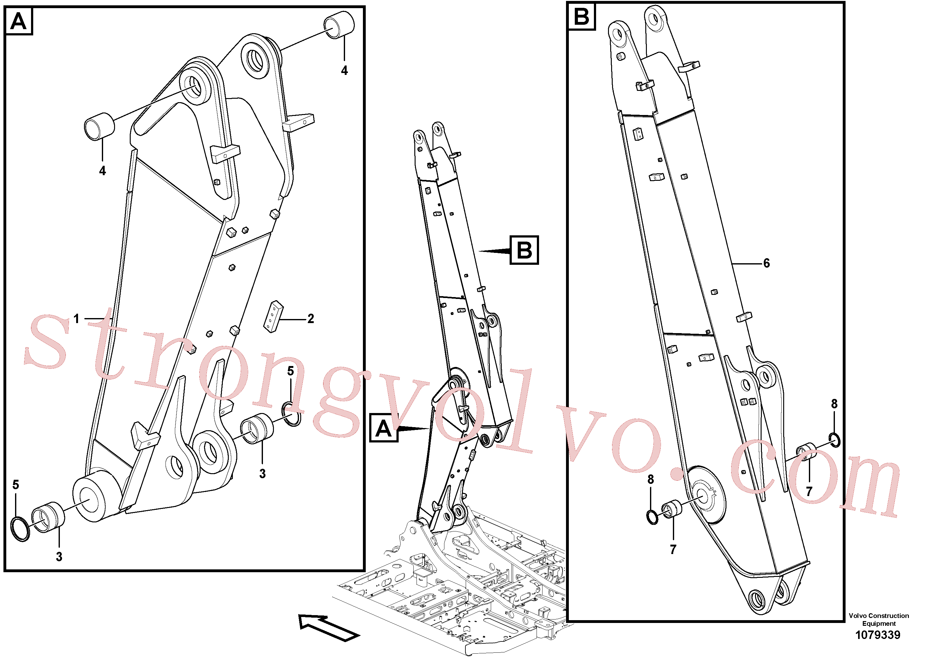China Made VOE14544964 Bloco Volvo Acessórios para escavadeira