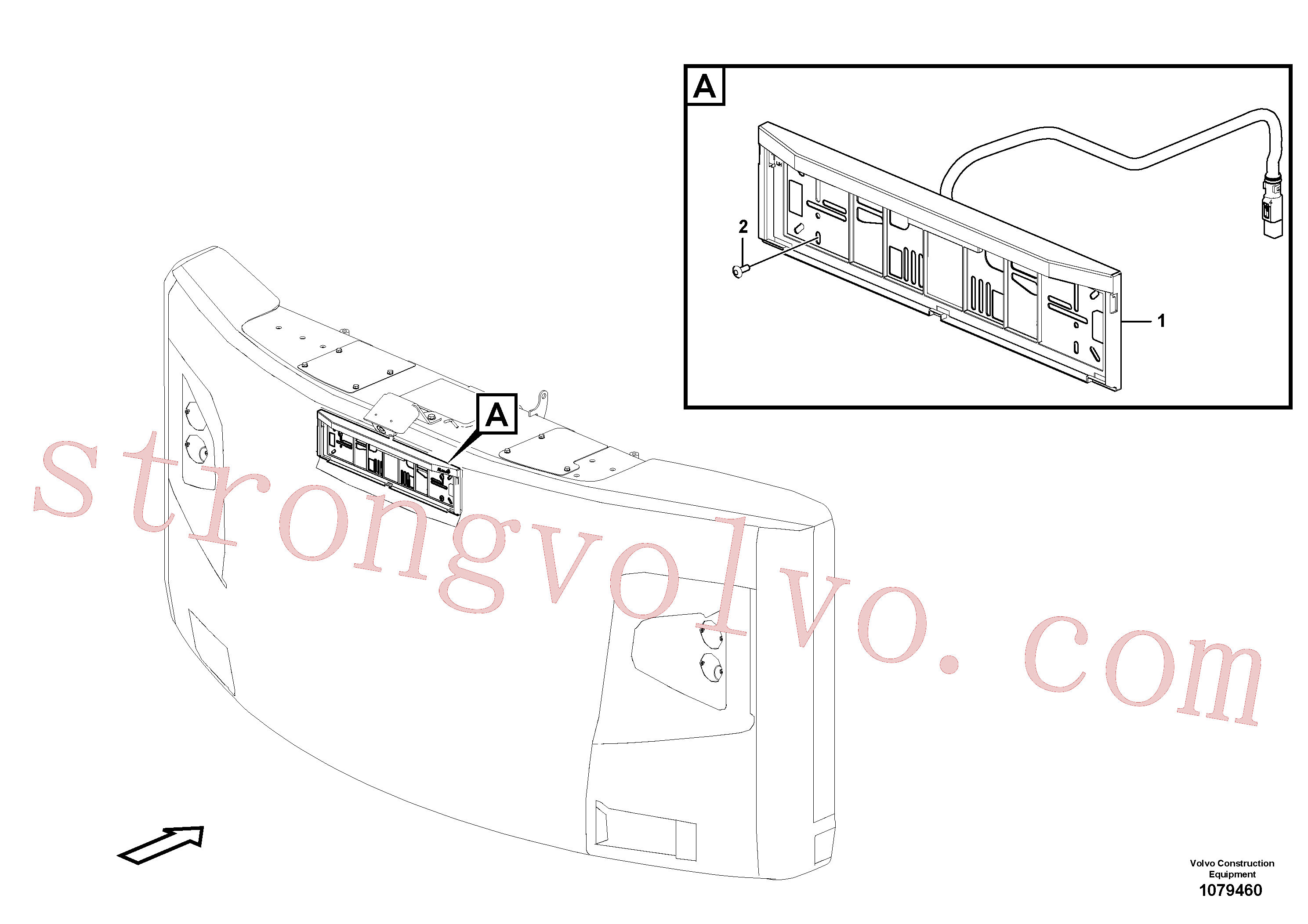 ZM2810327 Volvo Placa de matrícula(1079460 Montagem)