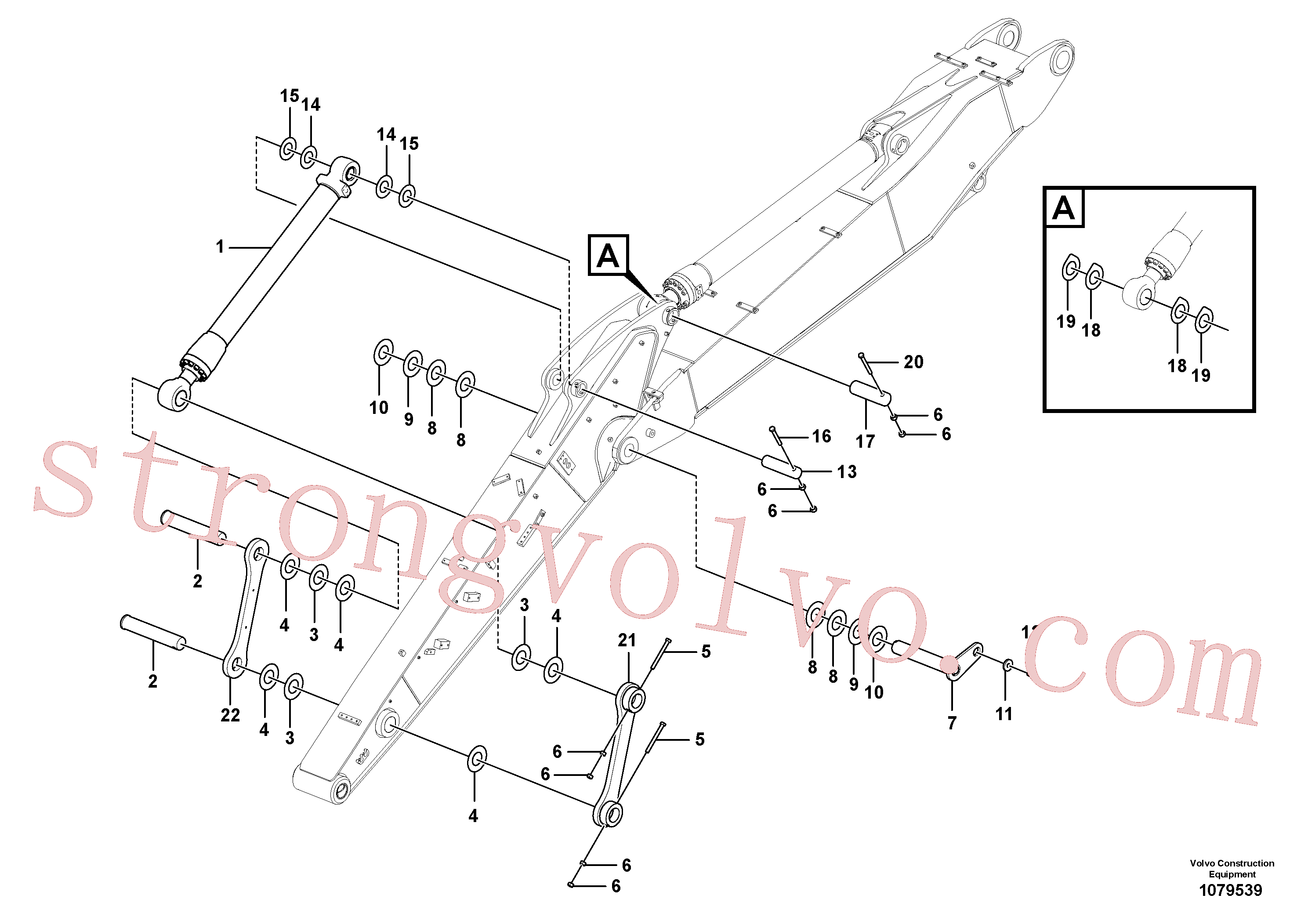 VOE14618713 Volvo Elos do braço de afundamento(1079539 Montagem)
