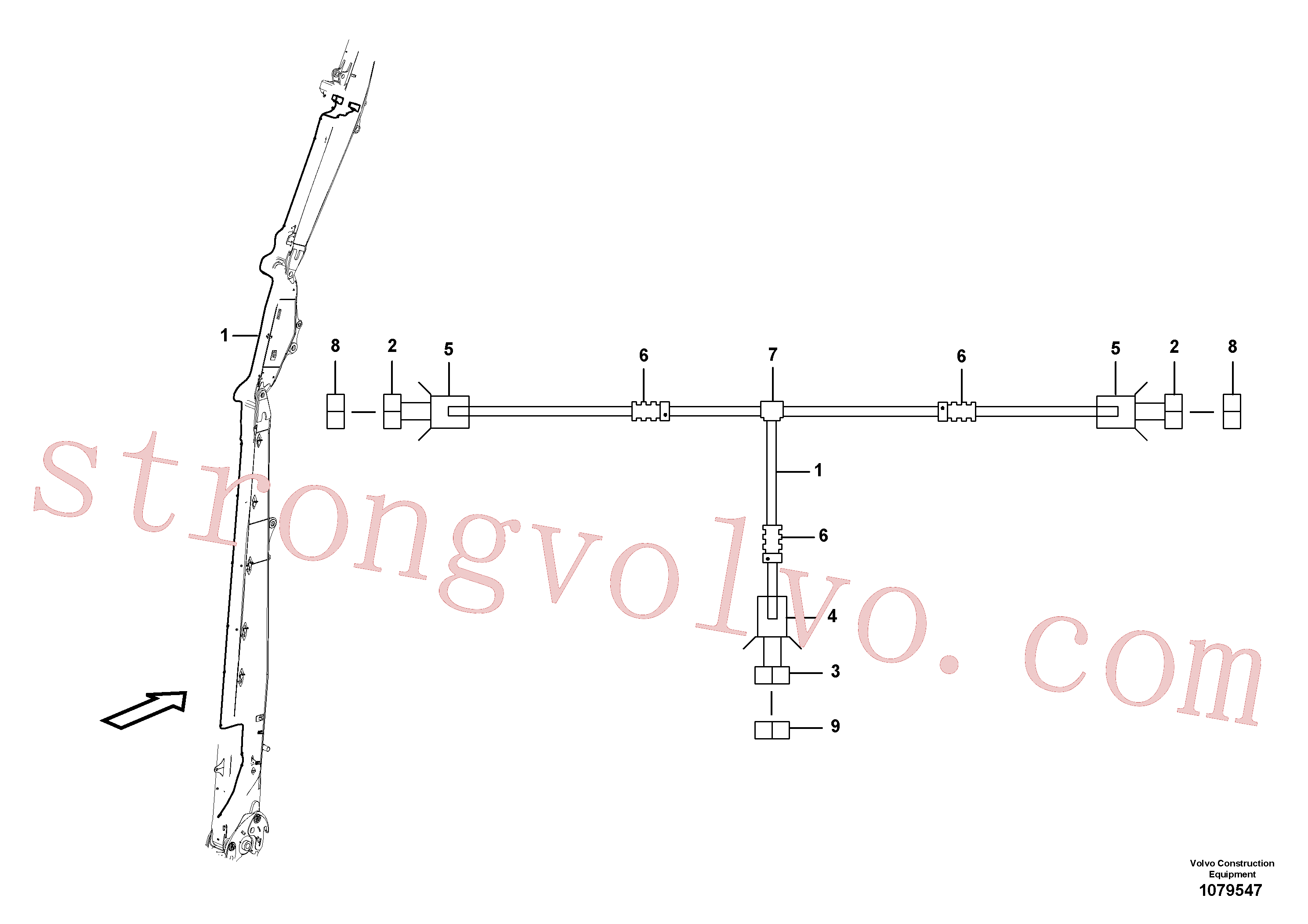 Volvo Acessórios para escavadeira VOE25371063 Terminal cabos Acessórios