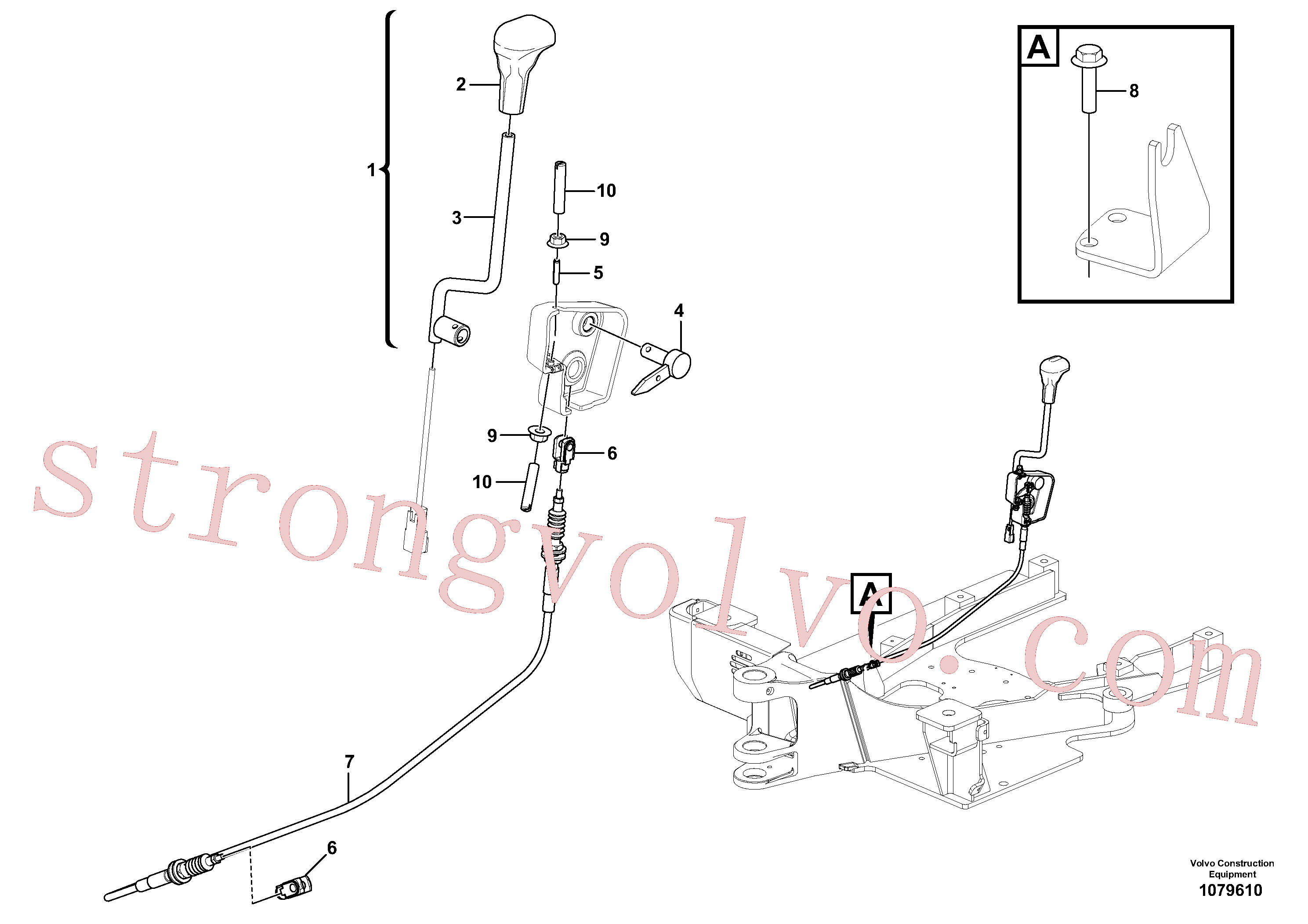 Volvo Acessórios para escavadeira VOE15651073 Lever Kit Acessórios