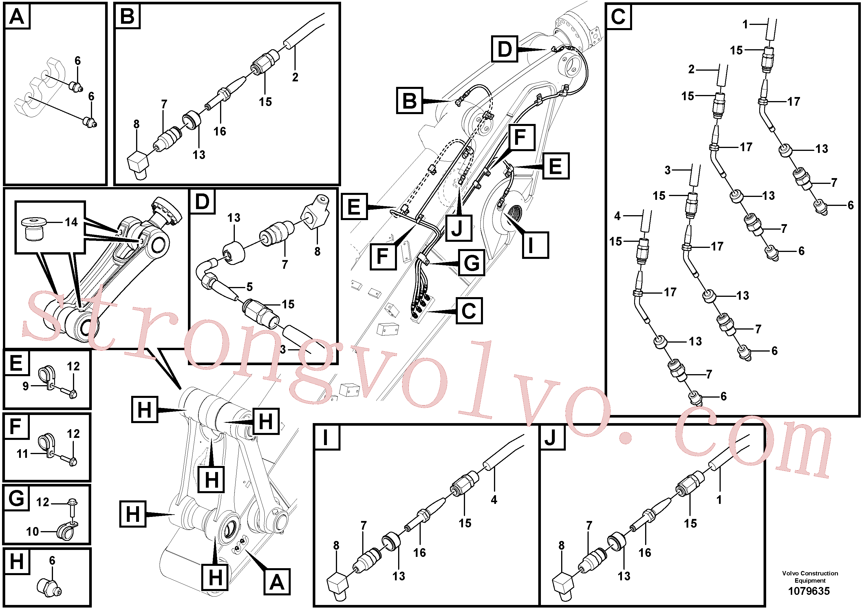 SA9415-11012 Volvo Tubagem de massa(1079635 Montagem)