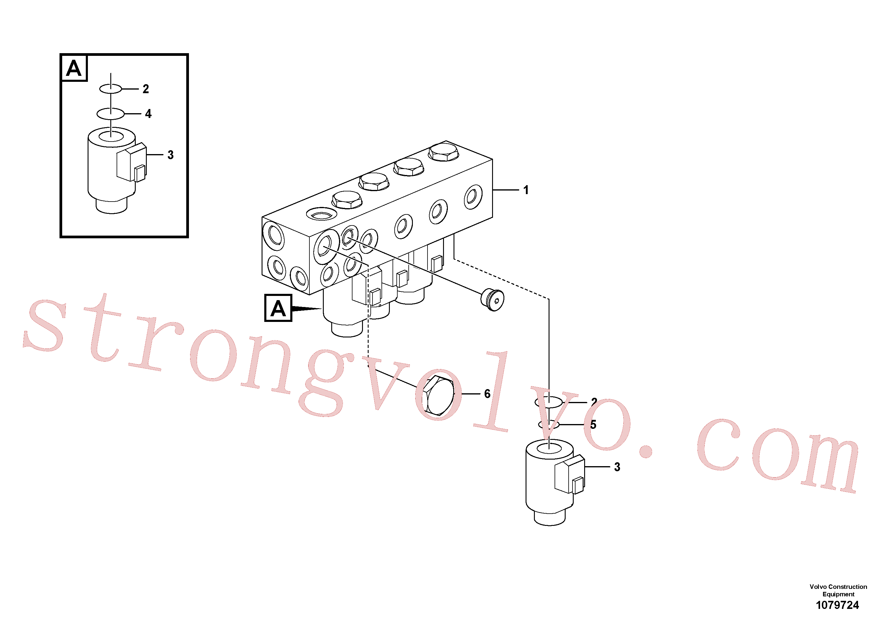 VOE14637810 Volvo Válvula solenóide(1079724 Montagem)