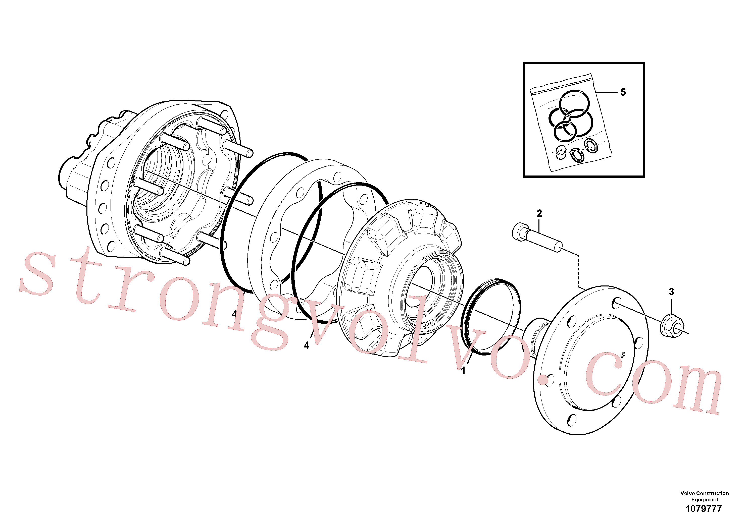 RM14201800 Volvo Motor directo, Motor de pistão radial(1079777 Montagem)
