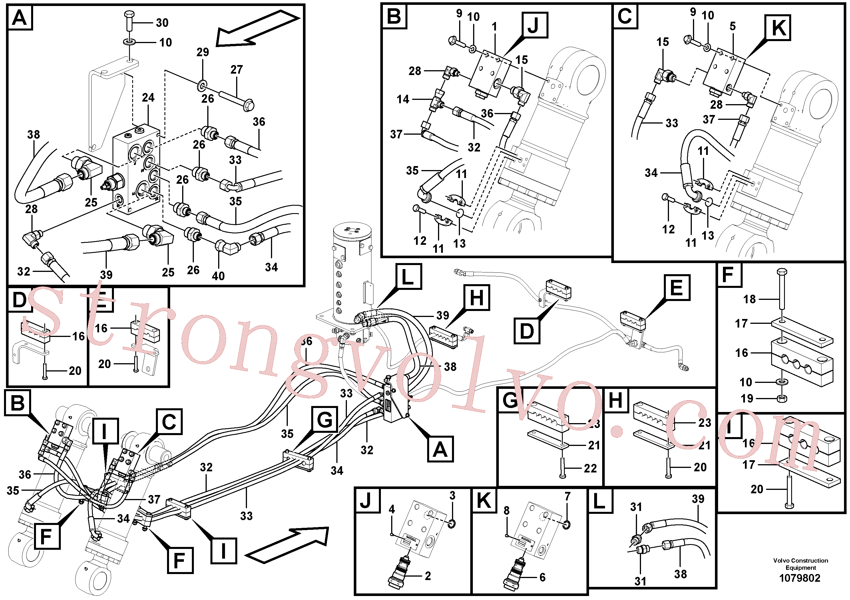 Volvo Montagem VOE997441 Parafuso sextavado Acessórios