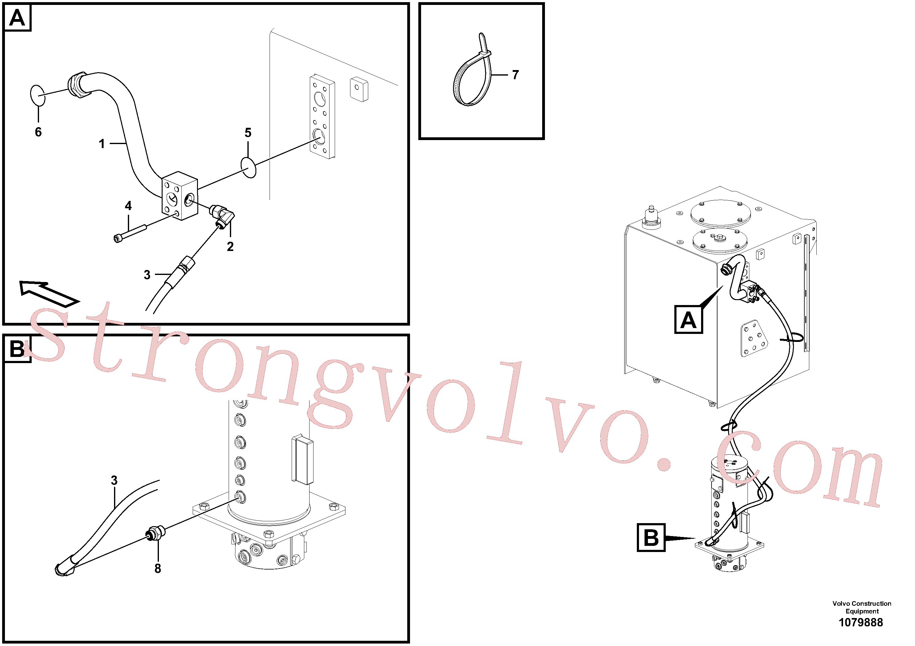 VOE60110248 Volvo Sistema servomotor, martelo e corte(1079888 Montagem)